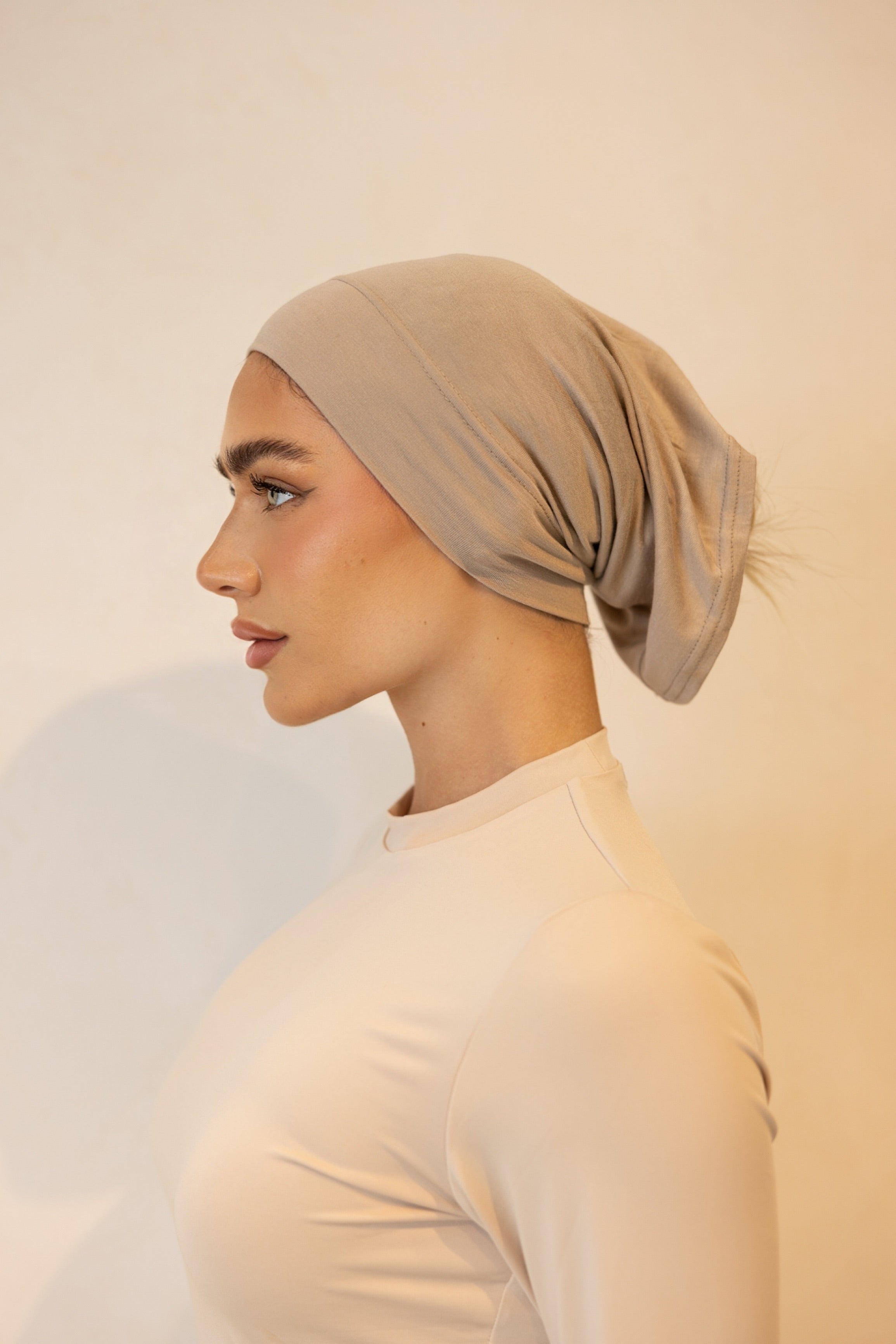 2 Piece Hijab Sets - Sand