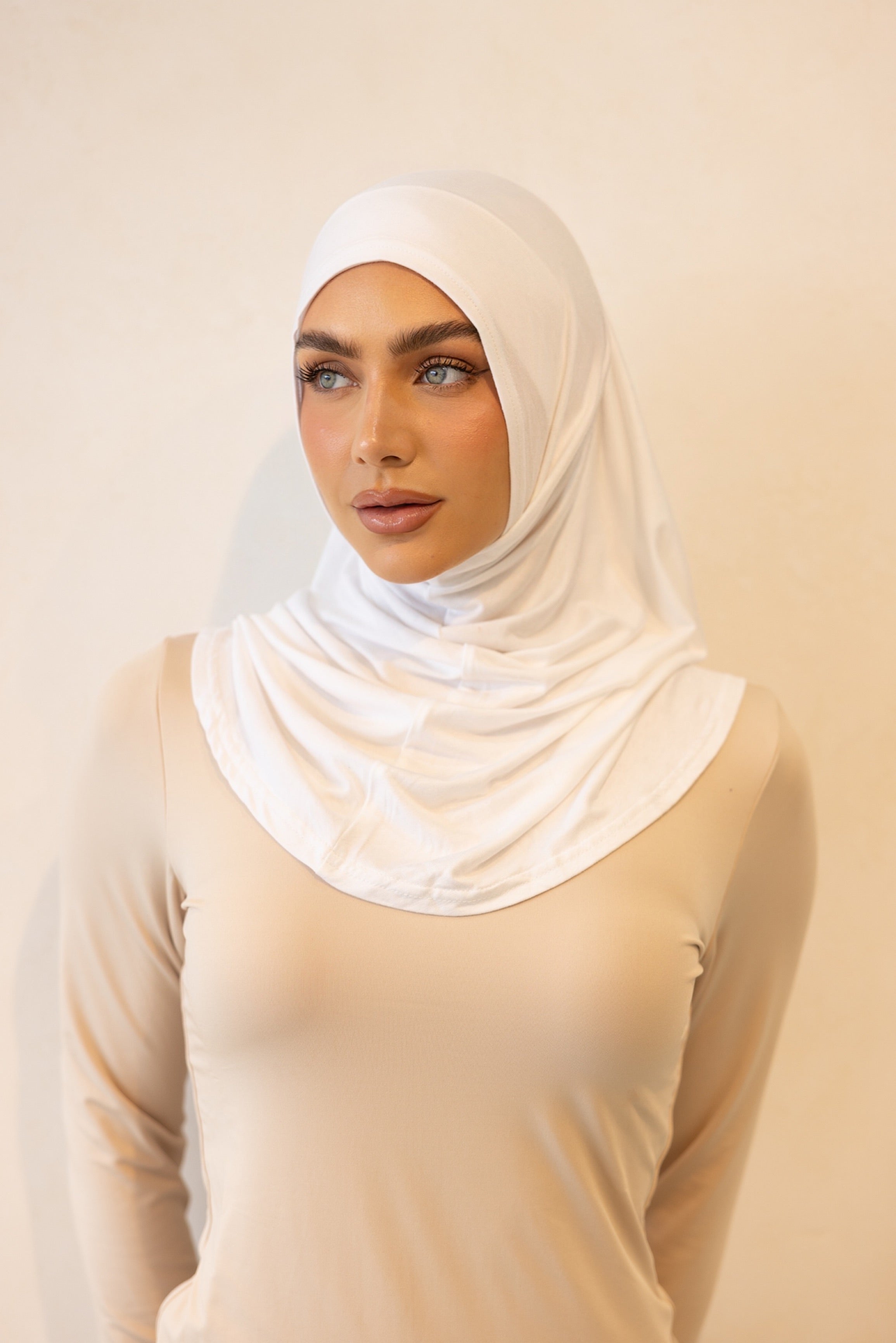 2 Piece Hijab Sets - Vanilla