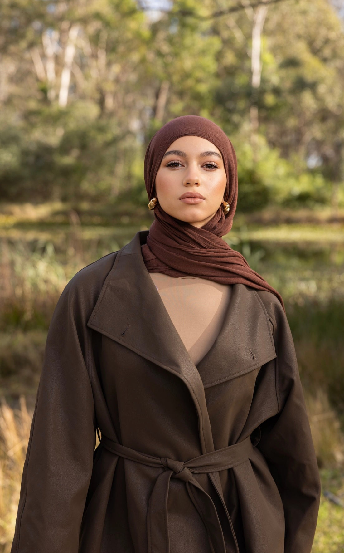 Luxe Rayon Hijab - Coffee Bean