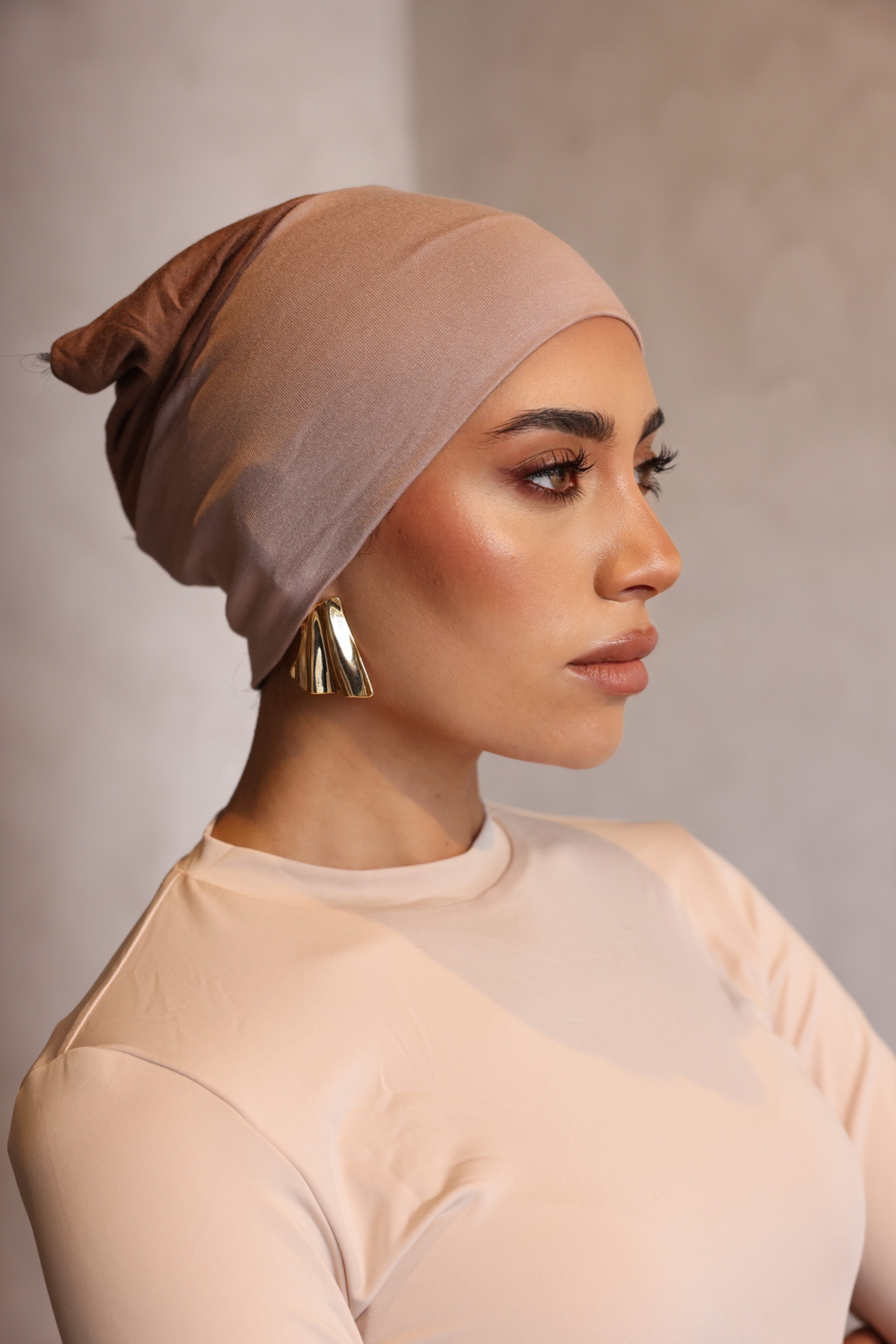 2 Tone Open Caps FAWN/LATTE