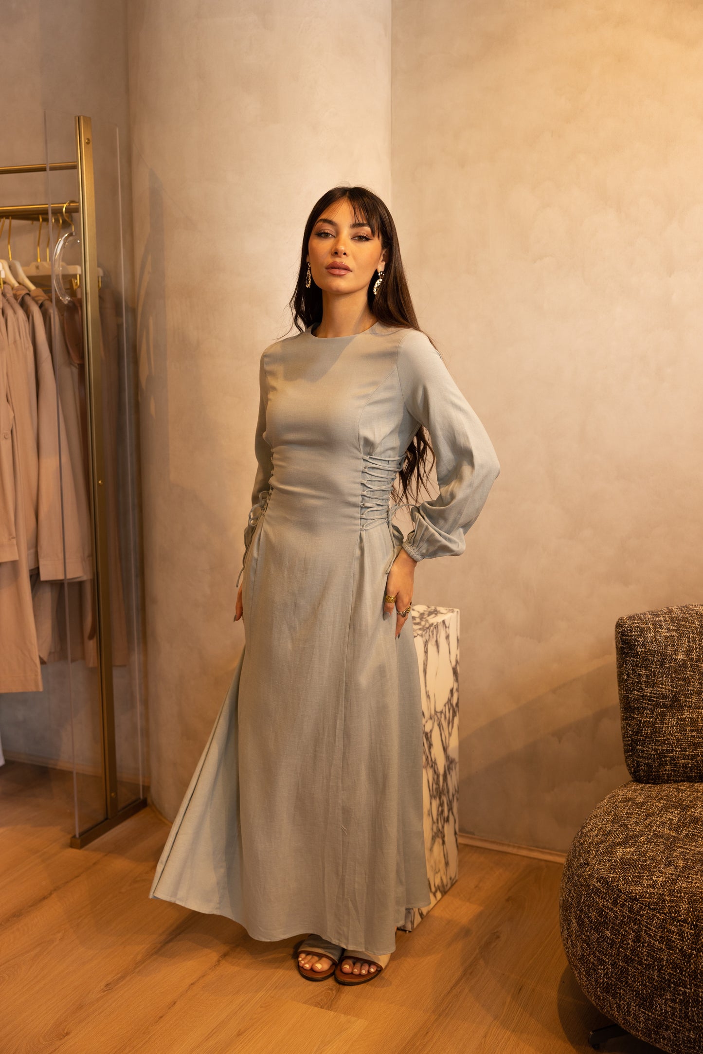 Elara Side Tie Dress
