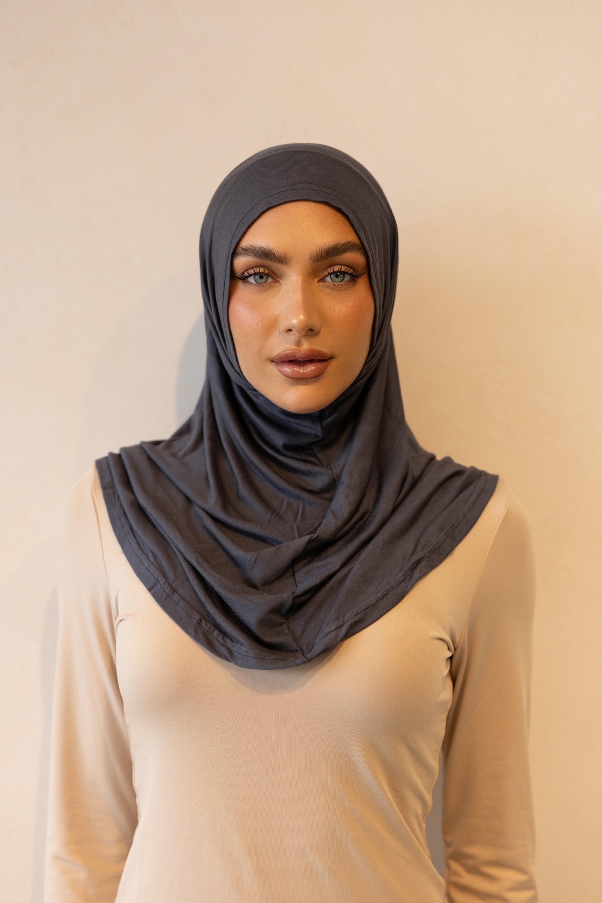 2 Piece Hijab Sets - Steel