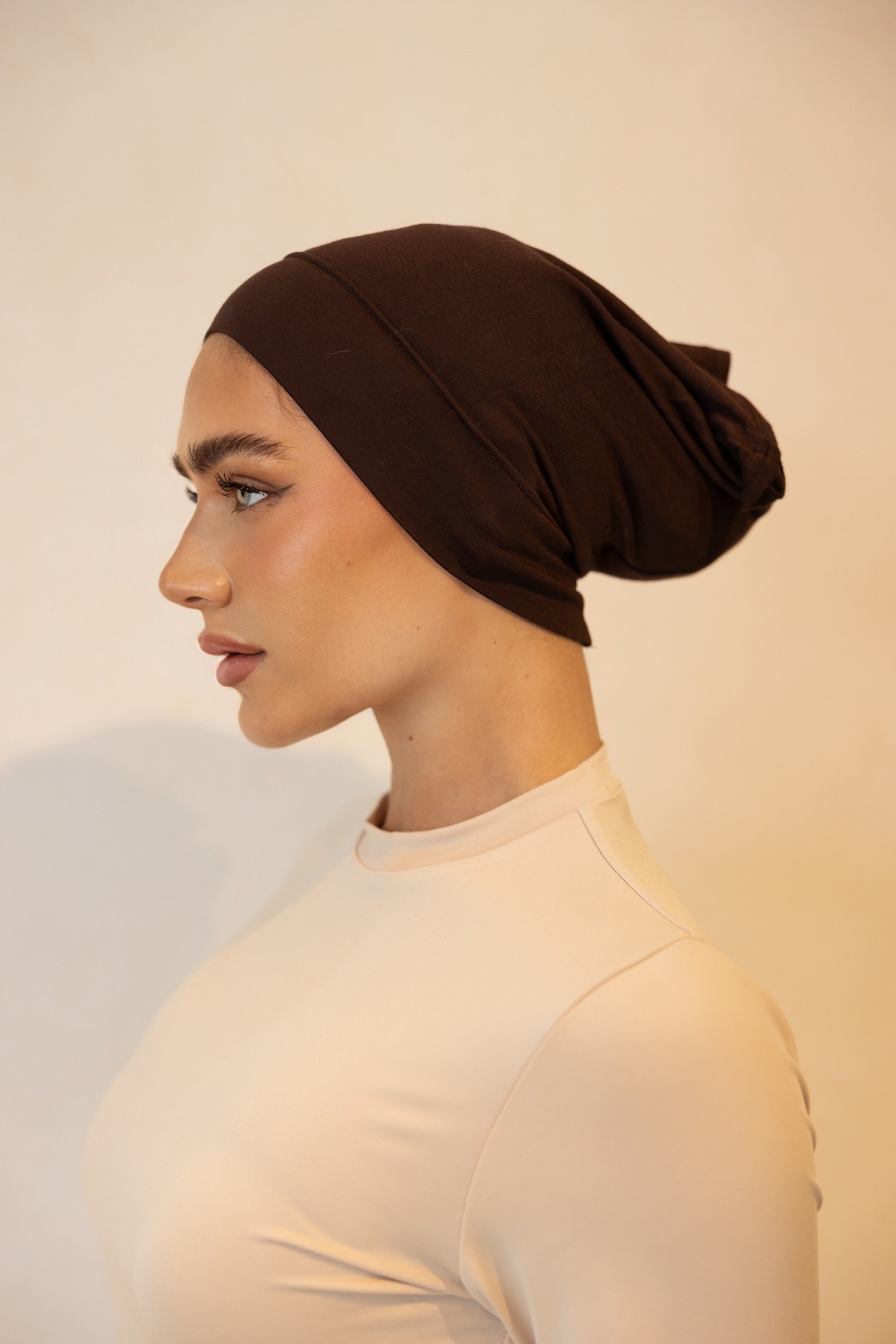 2 Piece Hijab Sets - Chocolate