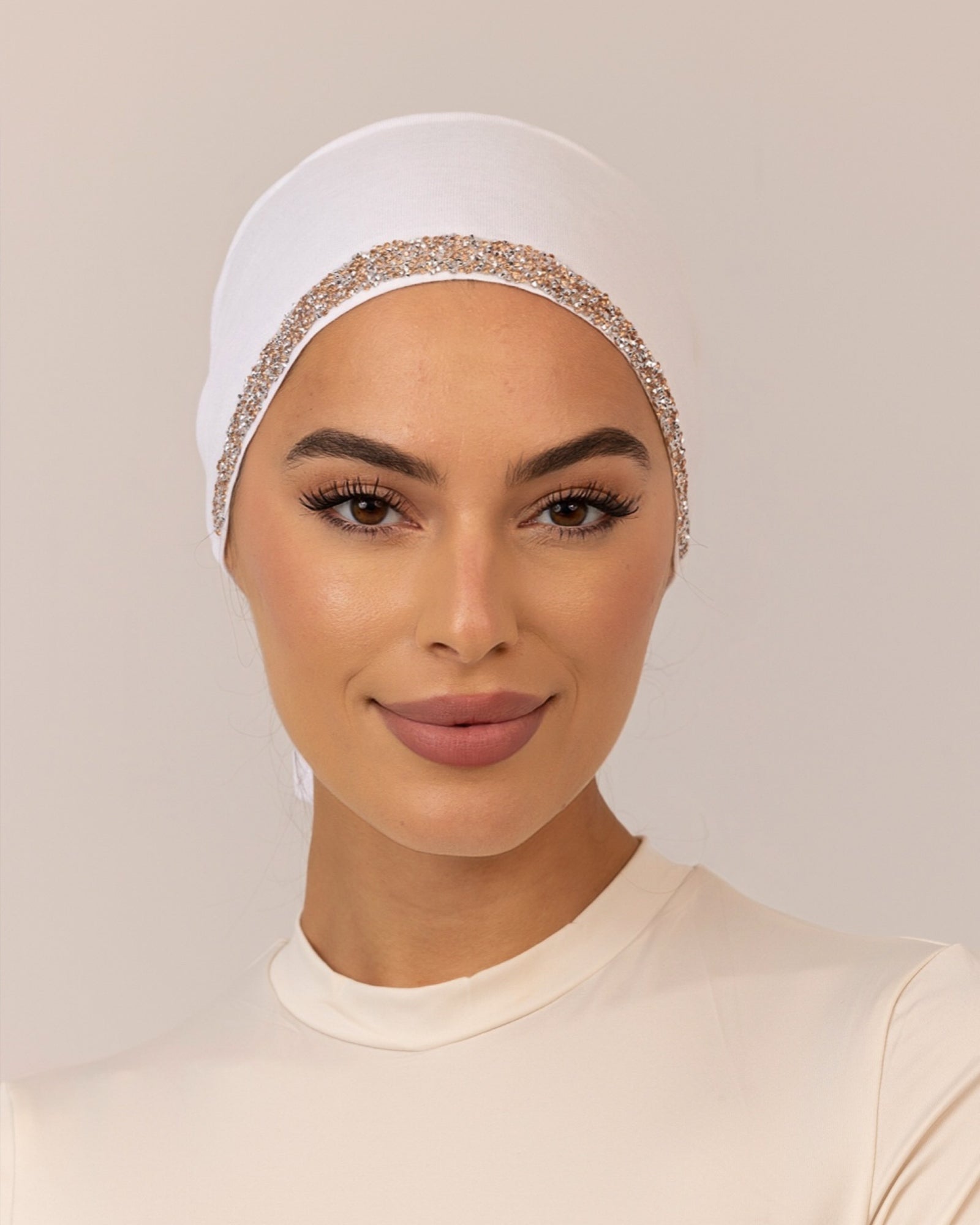 BEADED MODAL UNDERCAP - Vanilla