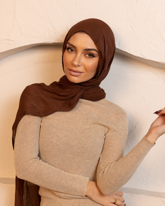 Luxe Rayon Hijab - Saffron