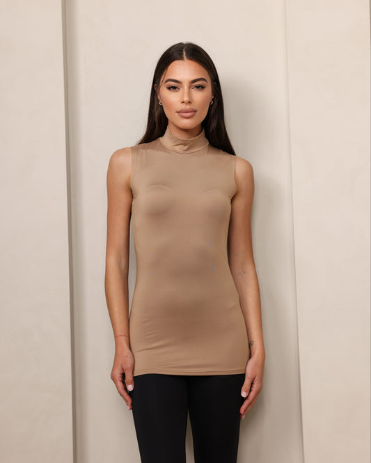 Luxe Sleeveless Basic Latte