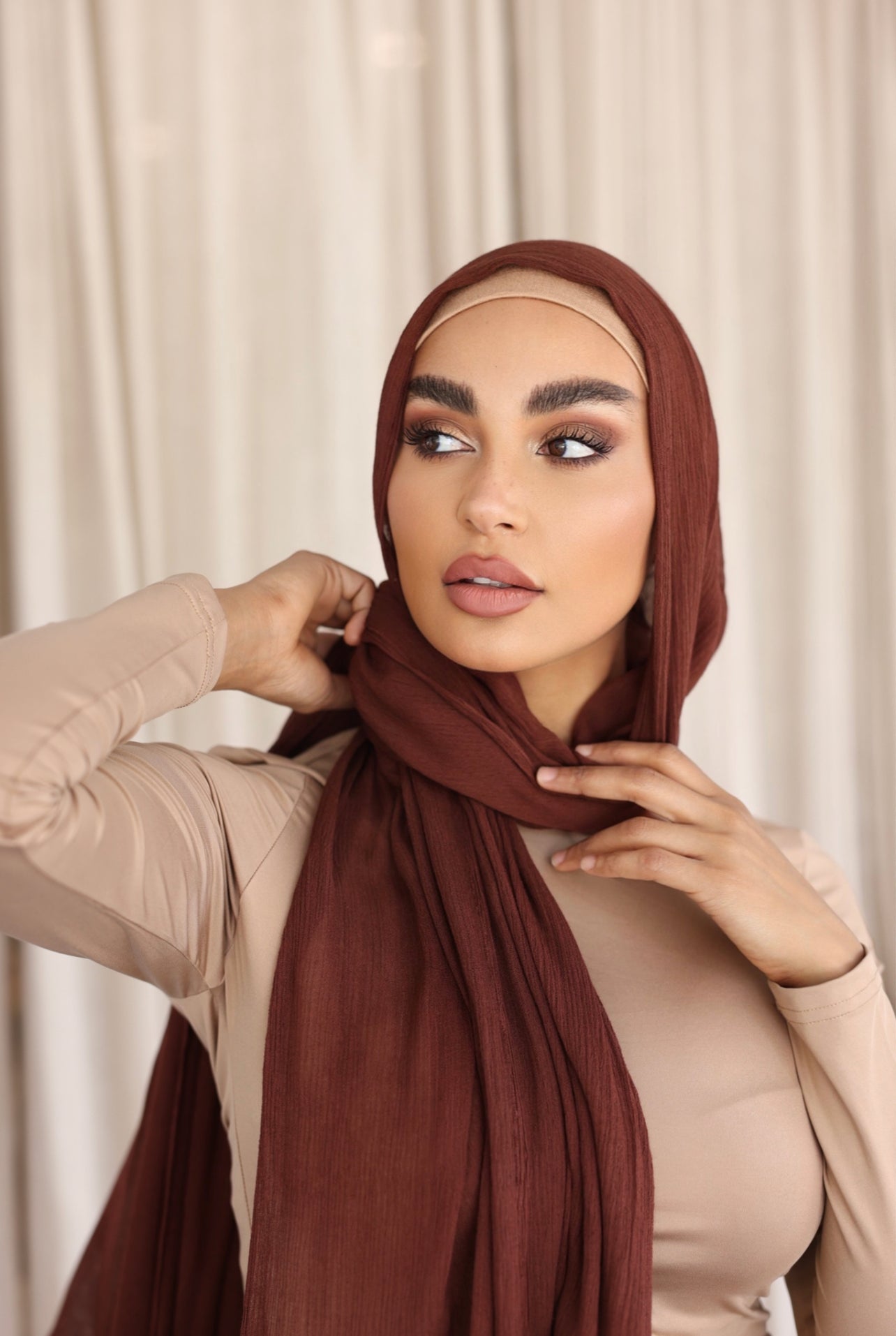 Luxe Rayon Hijab Frayed Edge - SAFFRON