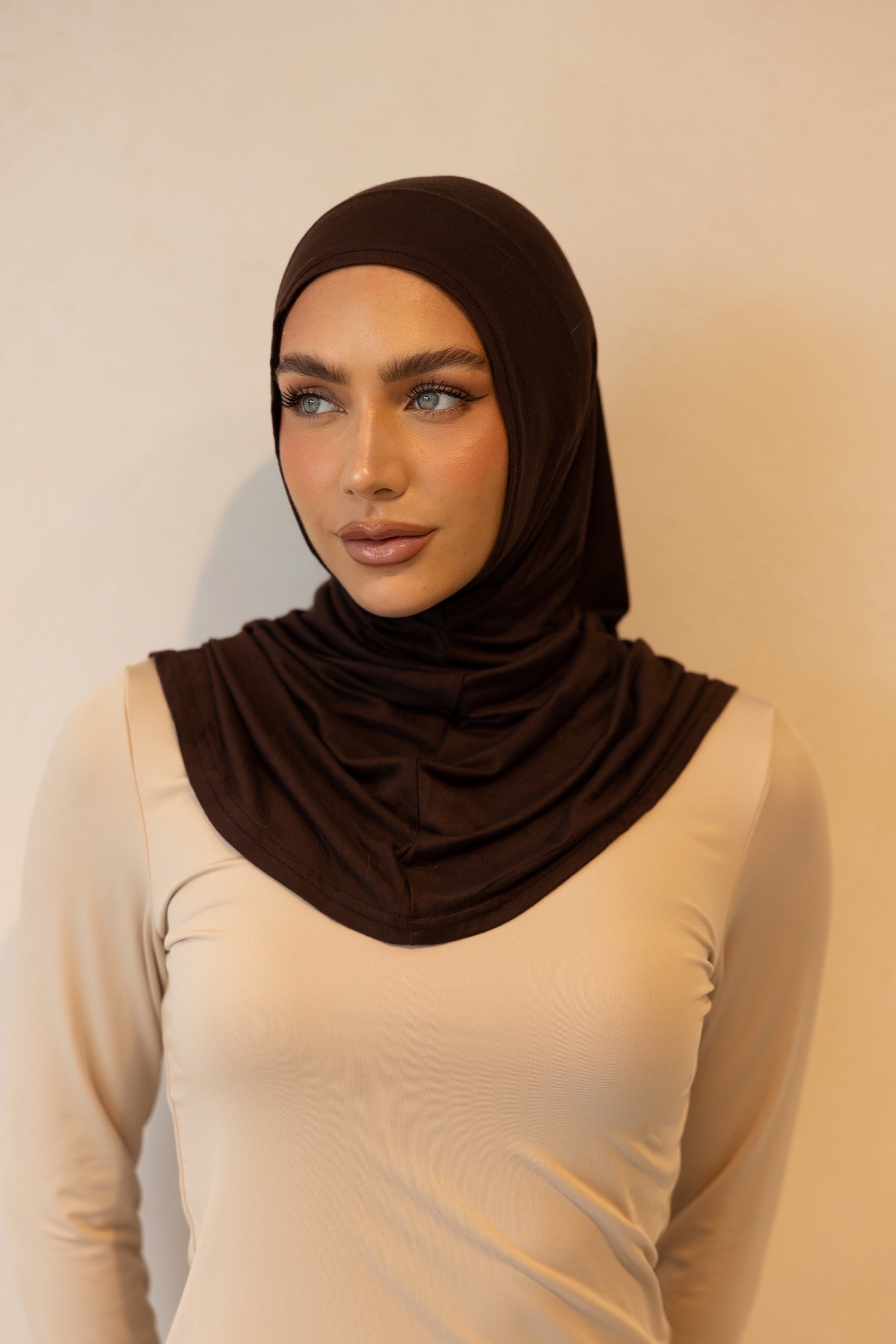 2 Piece Hijab Sets - Chocolate