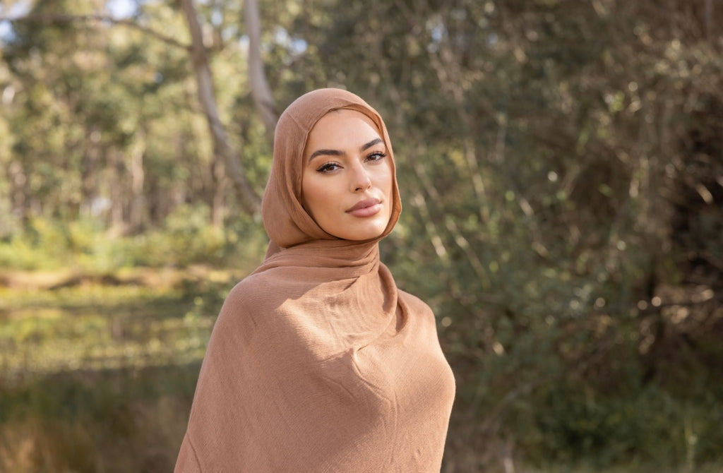 Luxe Rayon Hijab - Dusty Nude