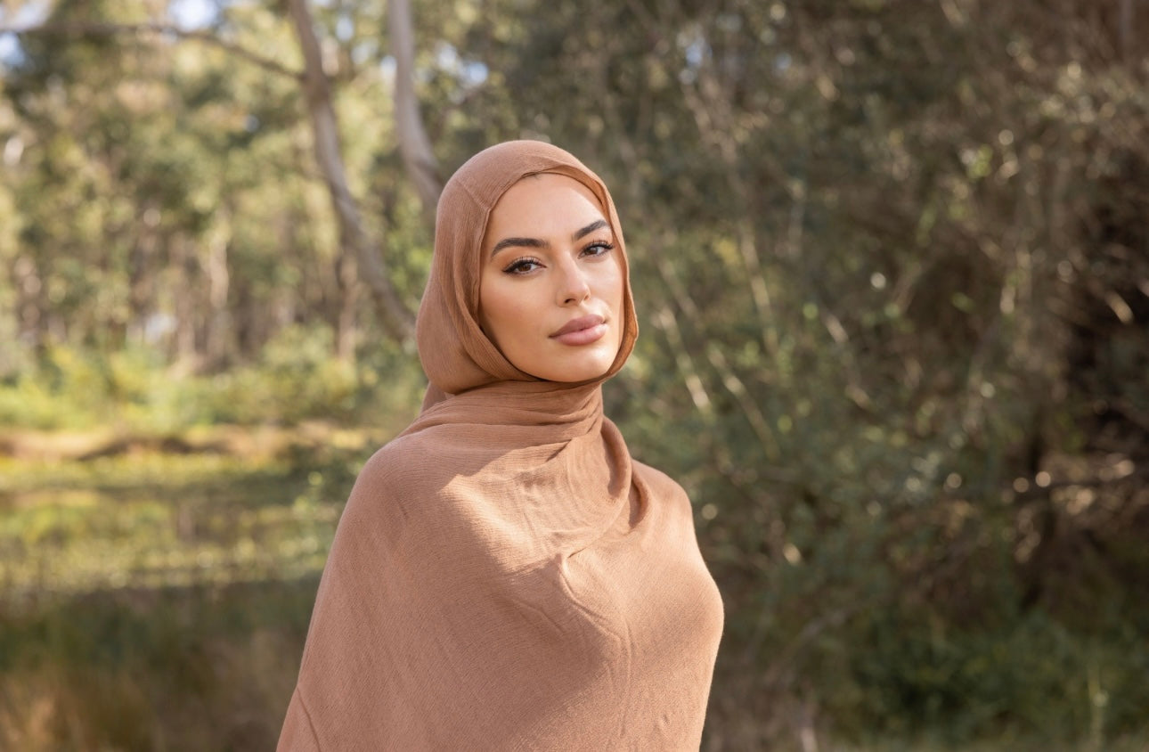 Luxe Rayon Hijab - Dusty Nude