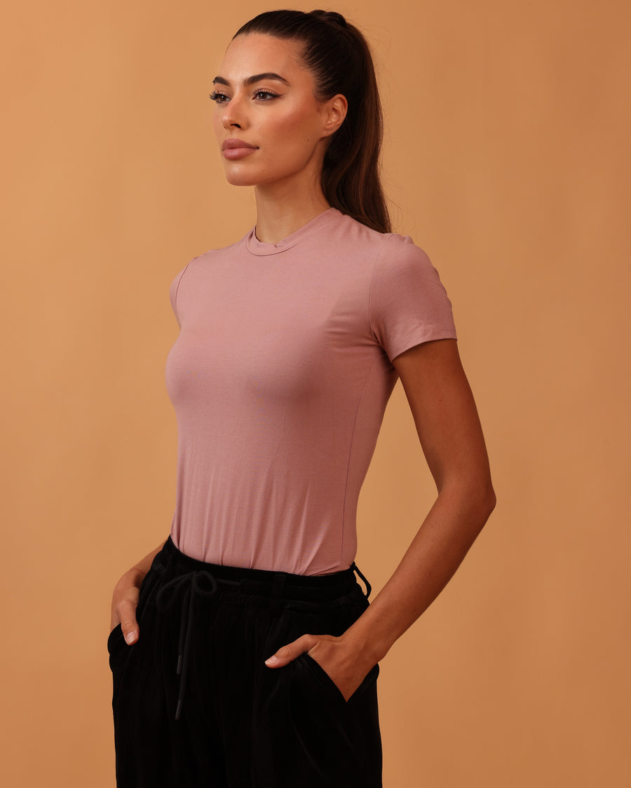 Soft Lounge Tee Dusty Rose