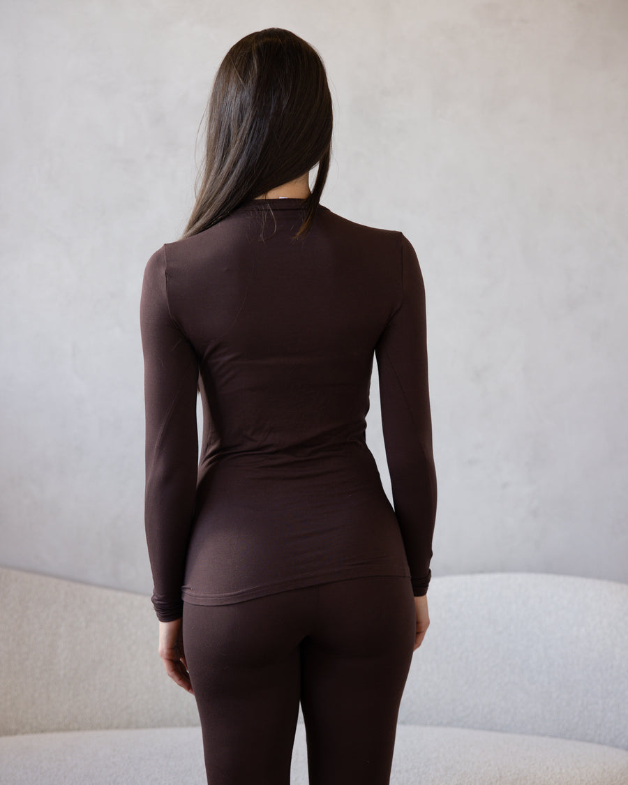 Soft Lounge Long Sleeve Chocolate