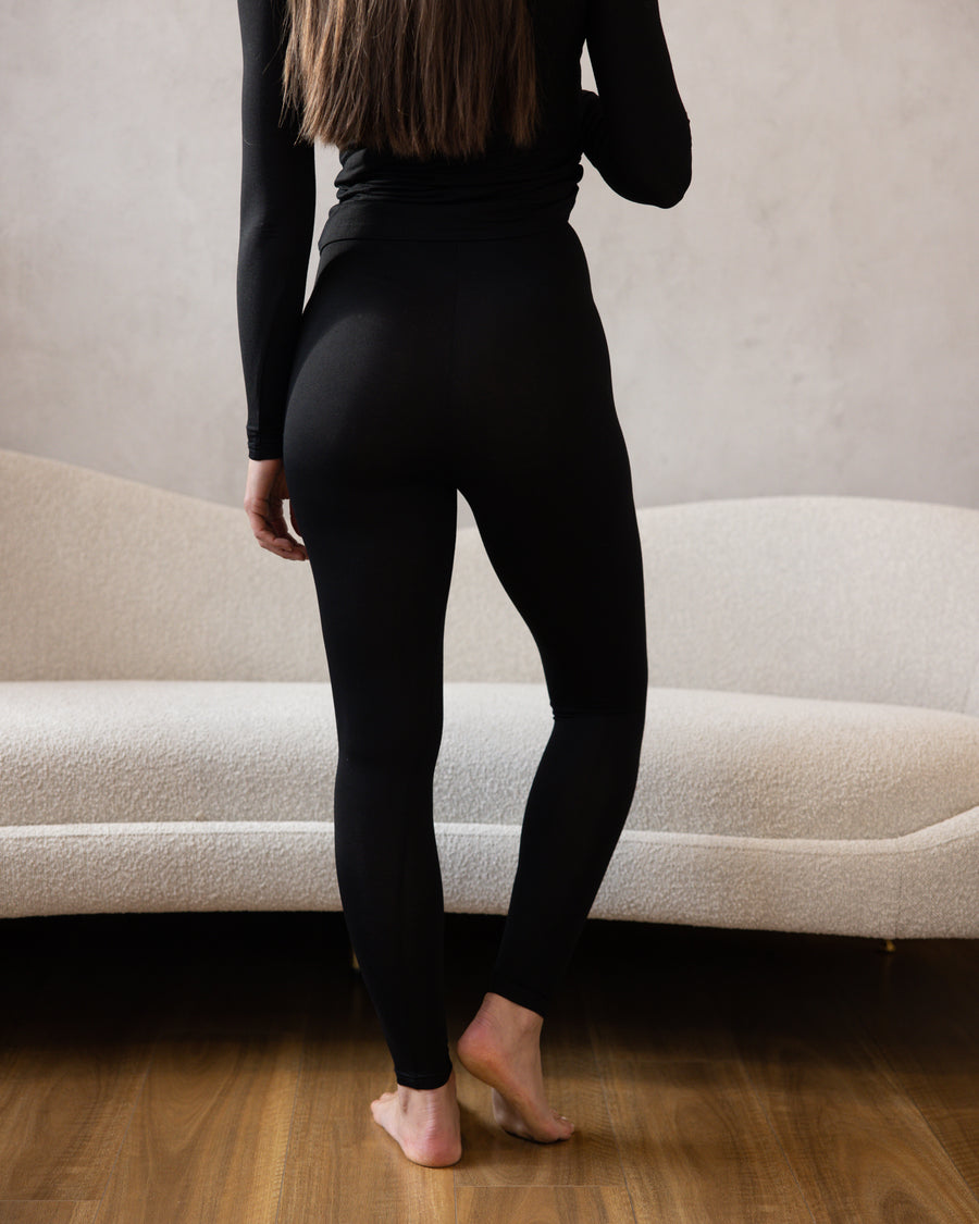 Soft Lounge Leggings Black Sesame