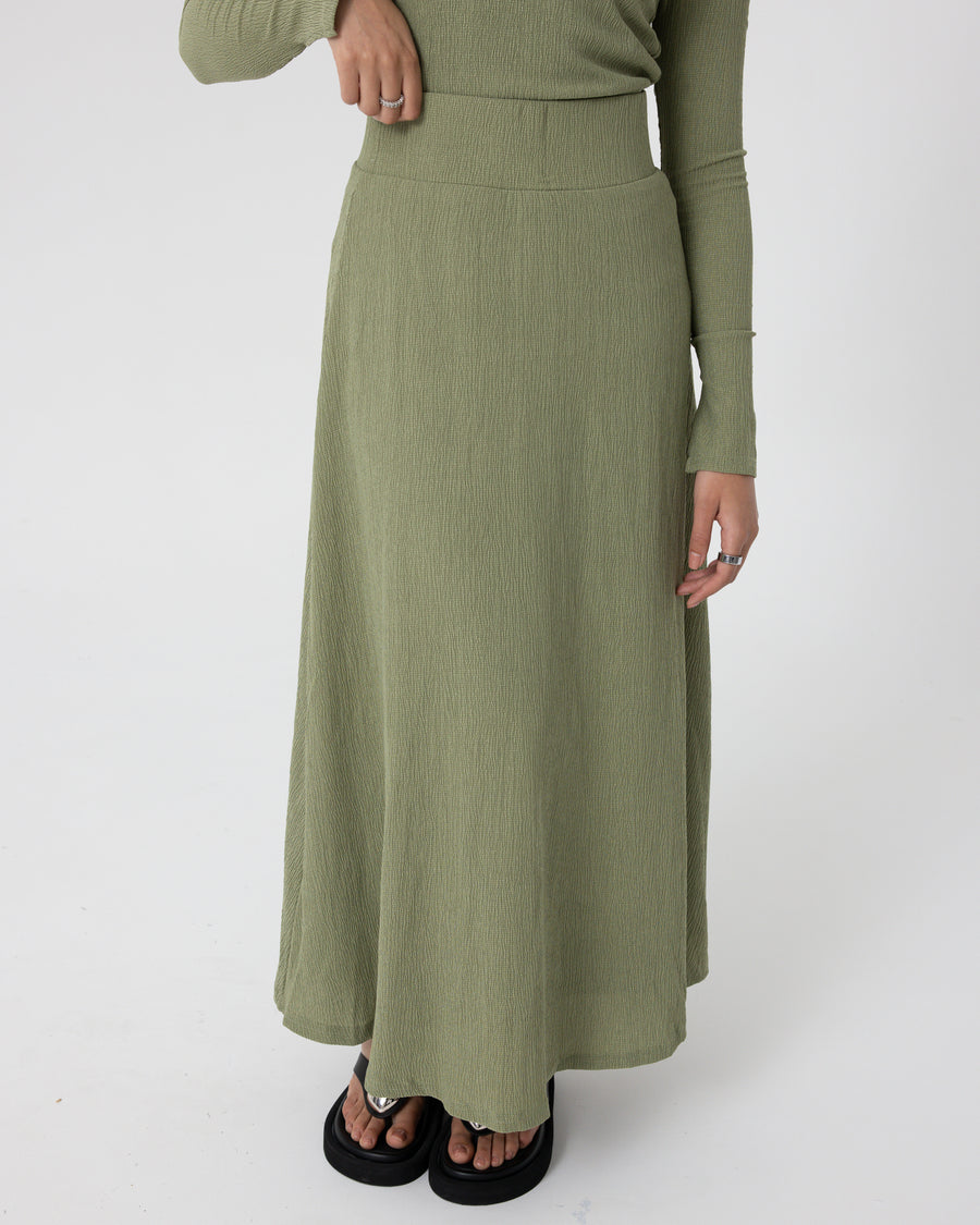 AMORE SWING SKIRT - PISTACHIO