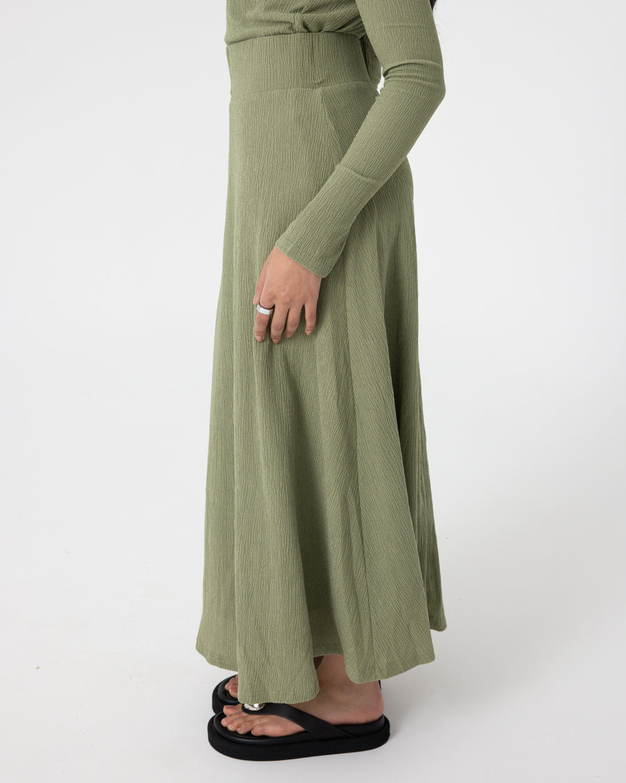 AMORE SWING SKIRT - PISTACHIO