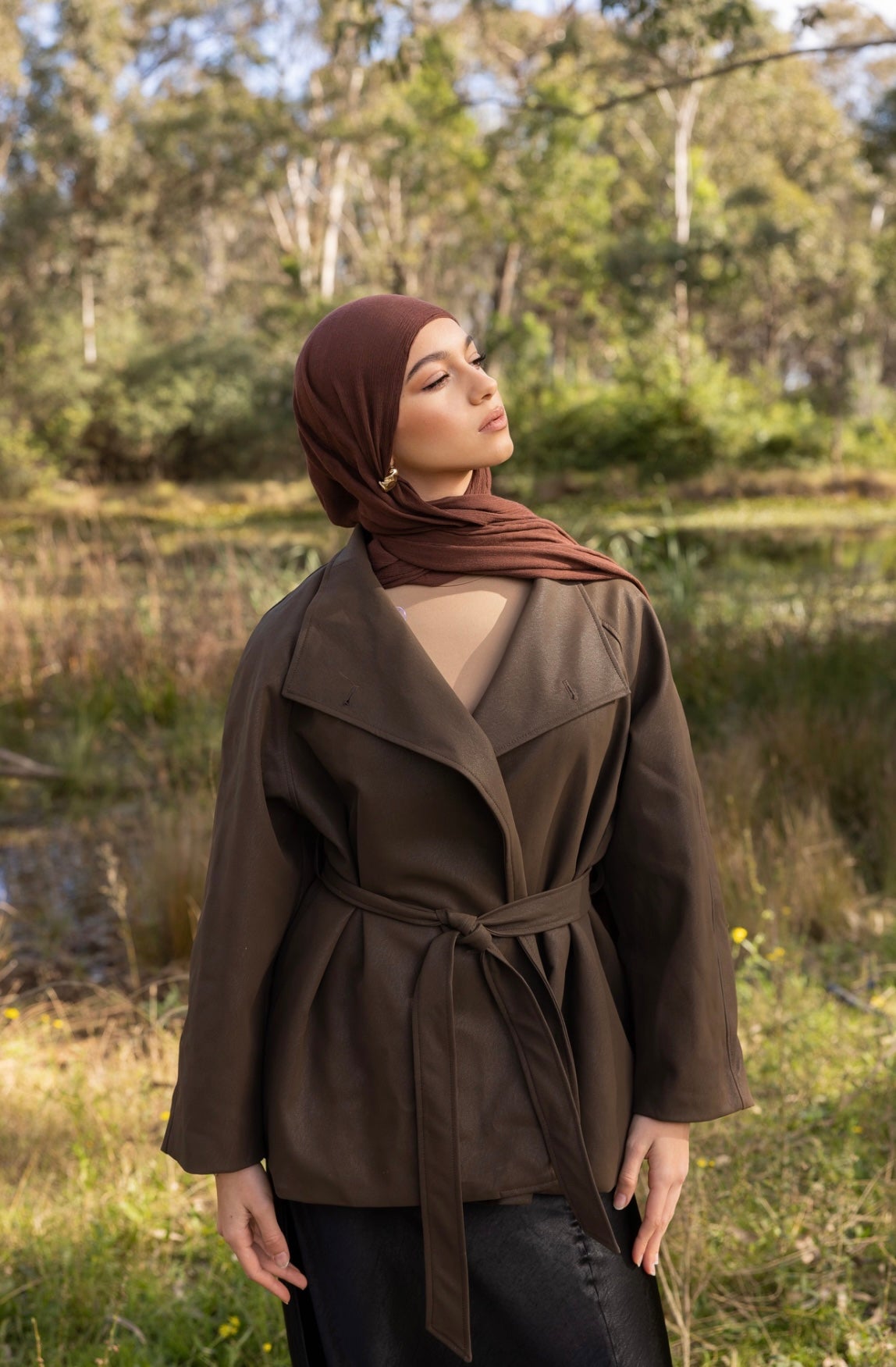 Luxe Rayon Hijab - Coffee Bean