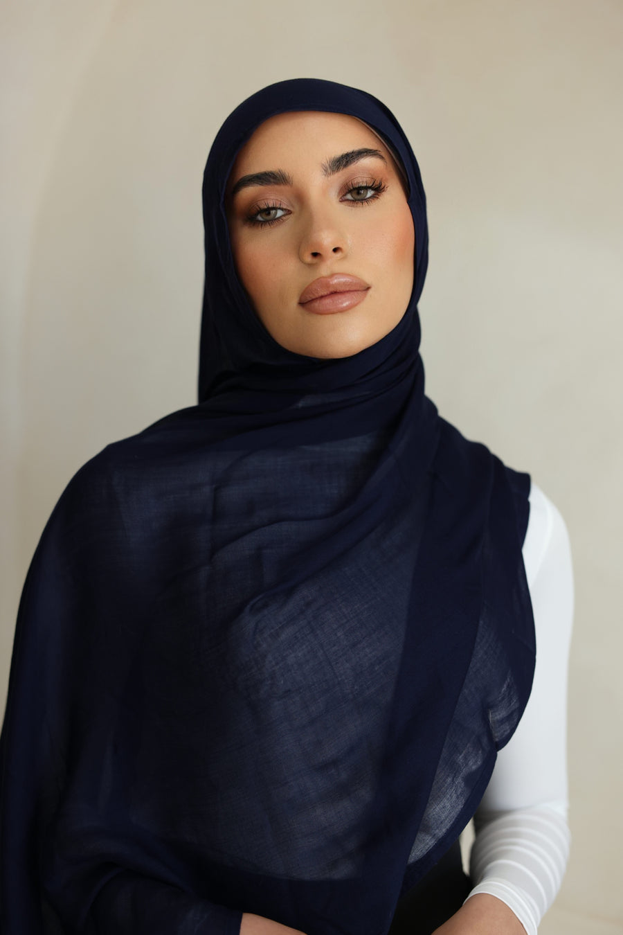 Luxe Double Stitch Hijab Ink