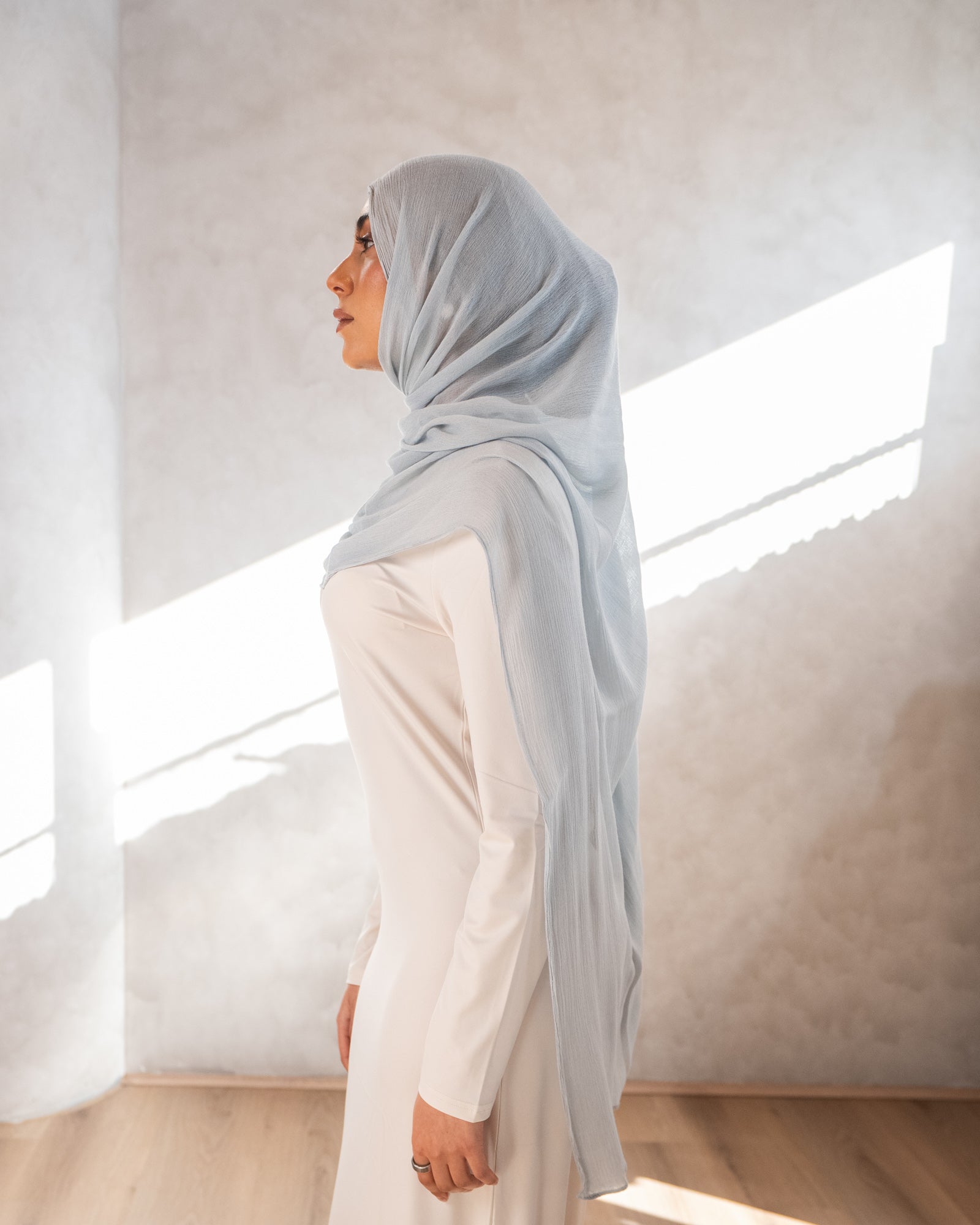 Luxe Rayon Hijab - Cyan 11