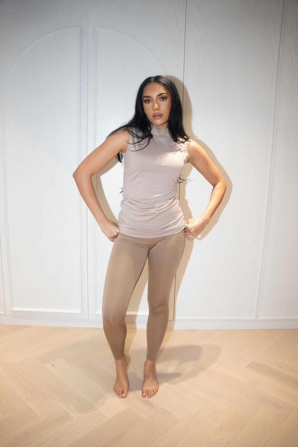 Luxe Sleeveless Basic Fawn