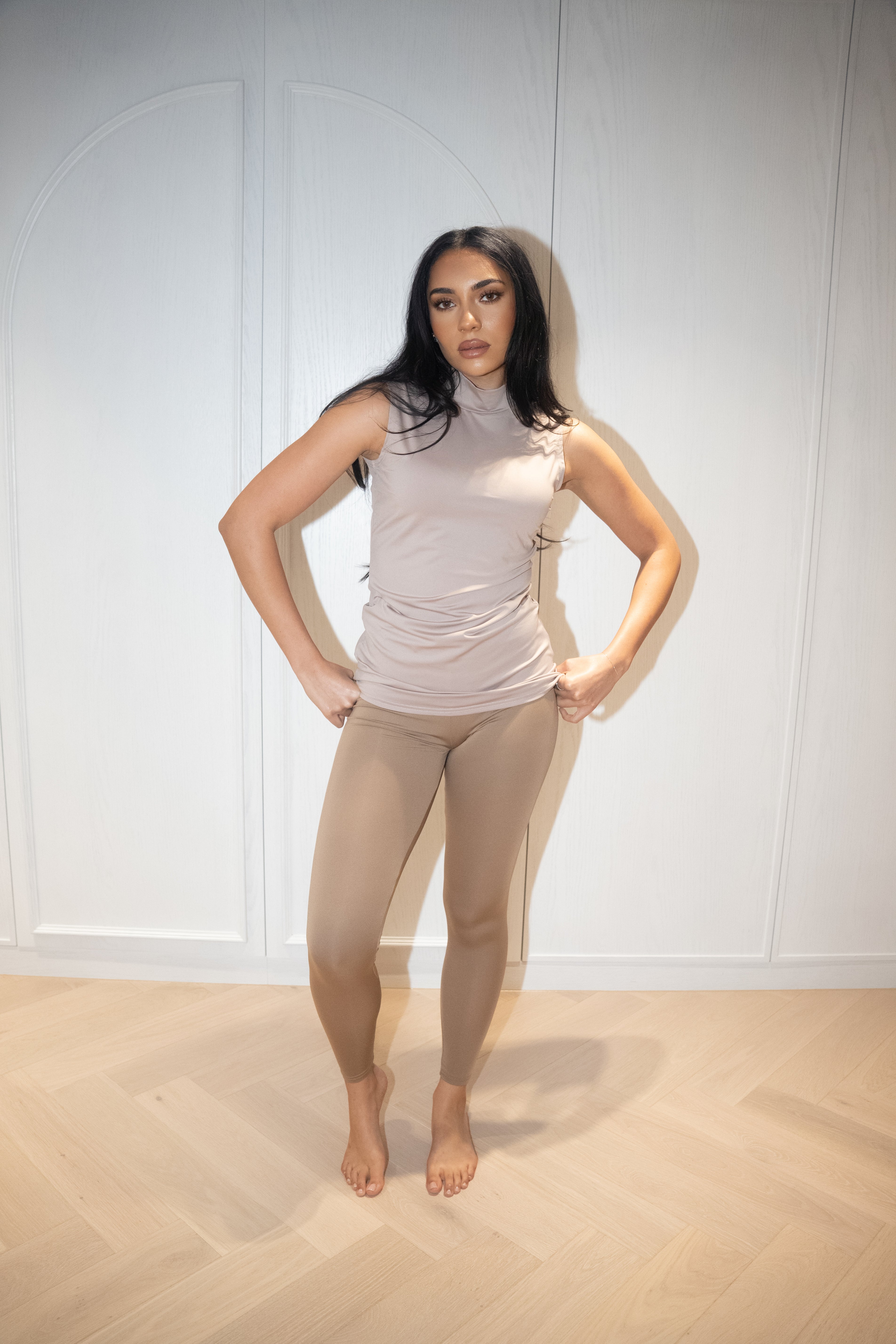 Luxe Sleeveless Basic Fawn