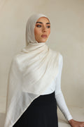 Luxe Double Stitch Hijab Sesame 22