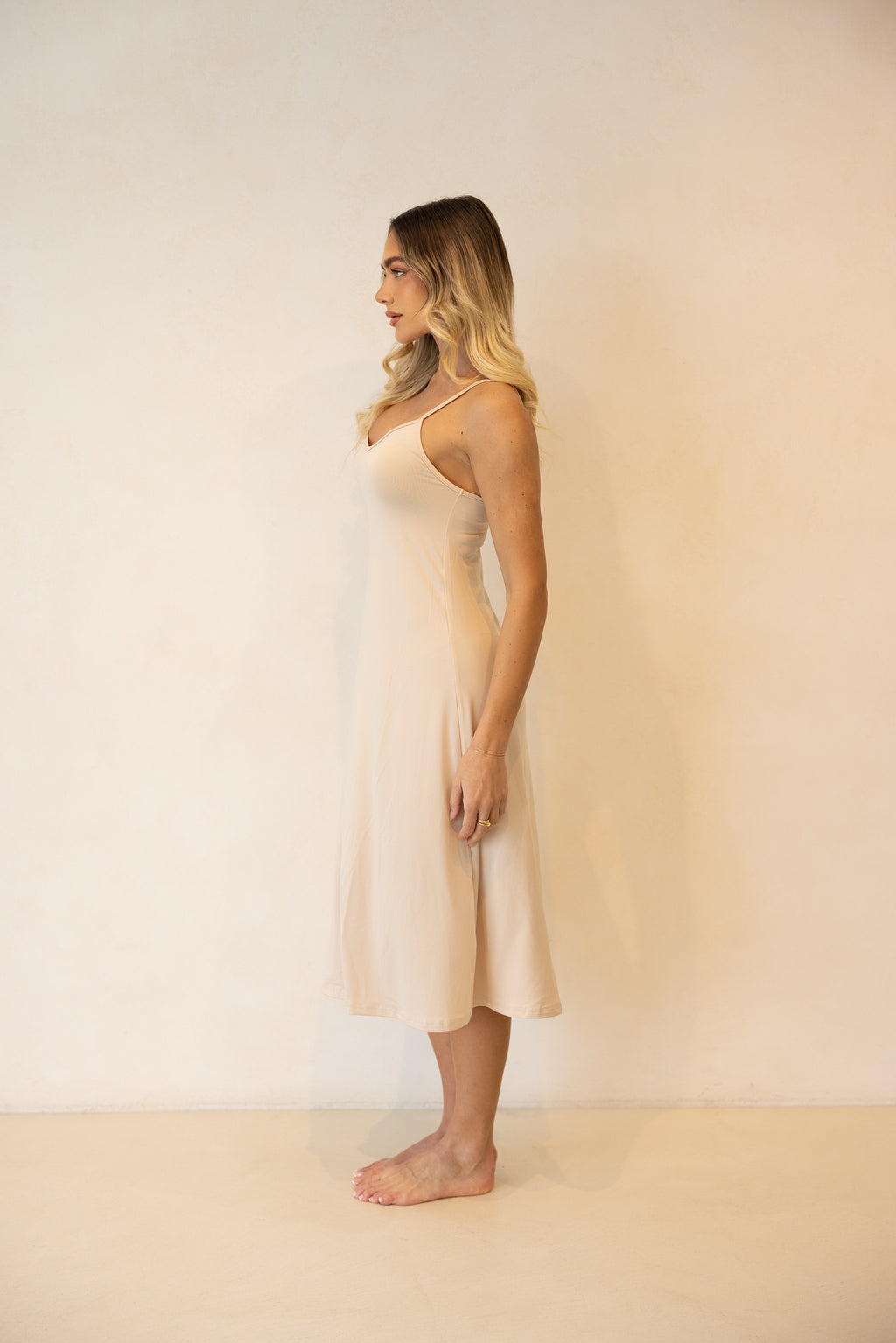 Luxe Cami Slip Dress Clay