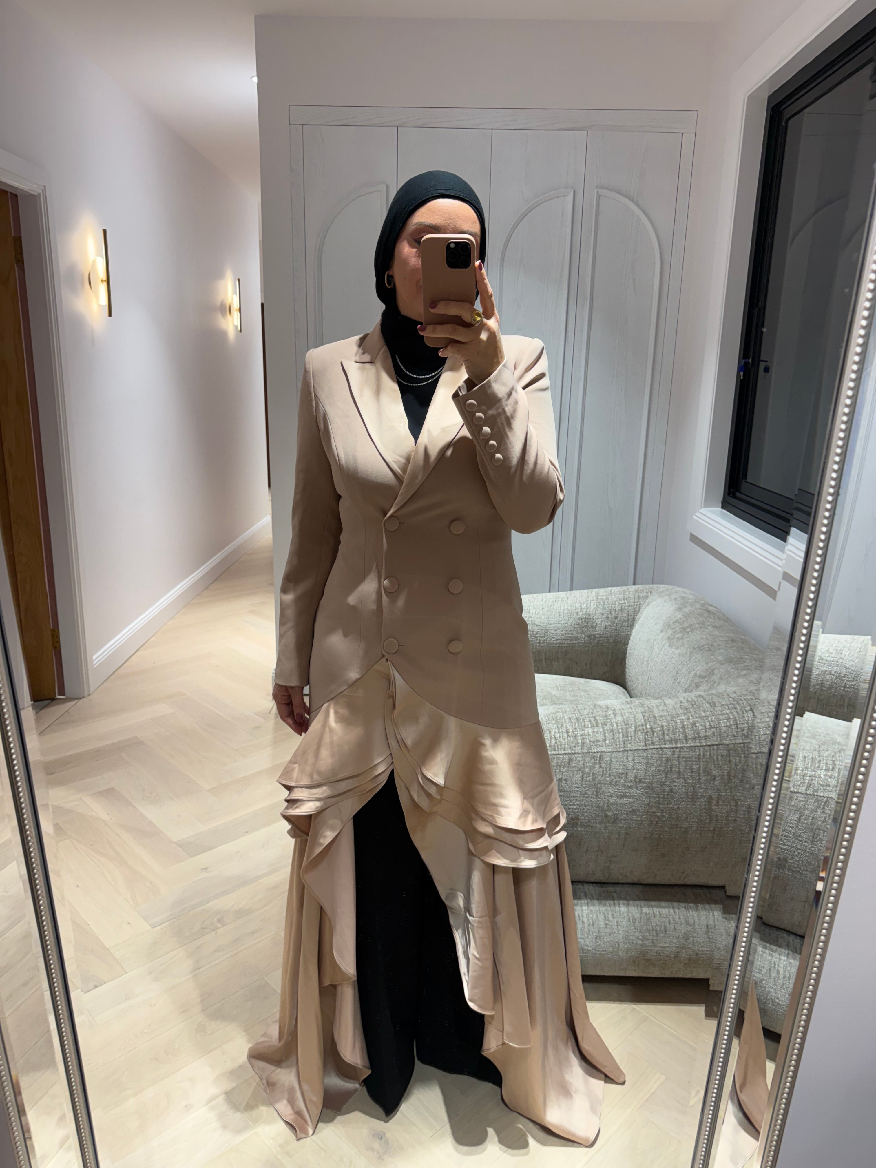 Blazer Ruffle Gown - PRE ORDER