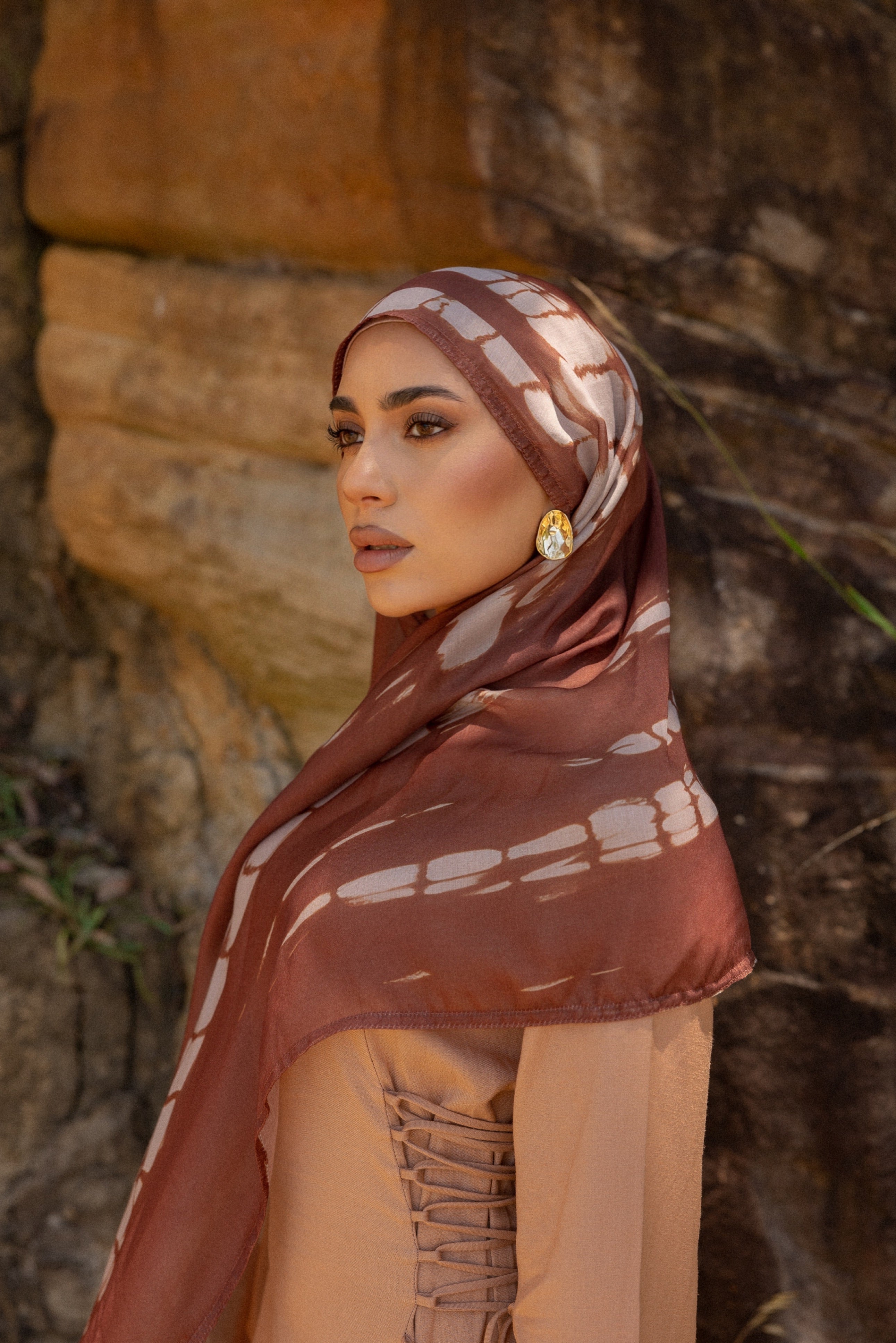 Celine printed hijab