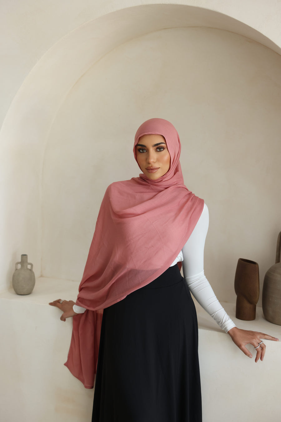 Luxe Double Stitch Hijab Candy