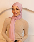 Luxe Jersey Hijab - Rose