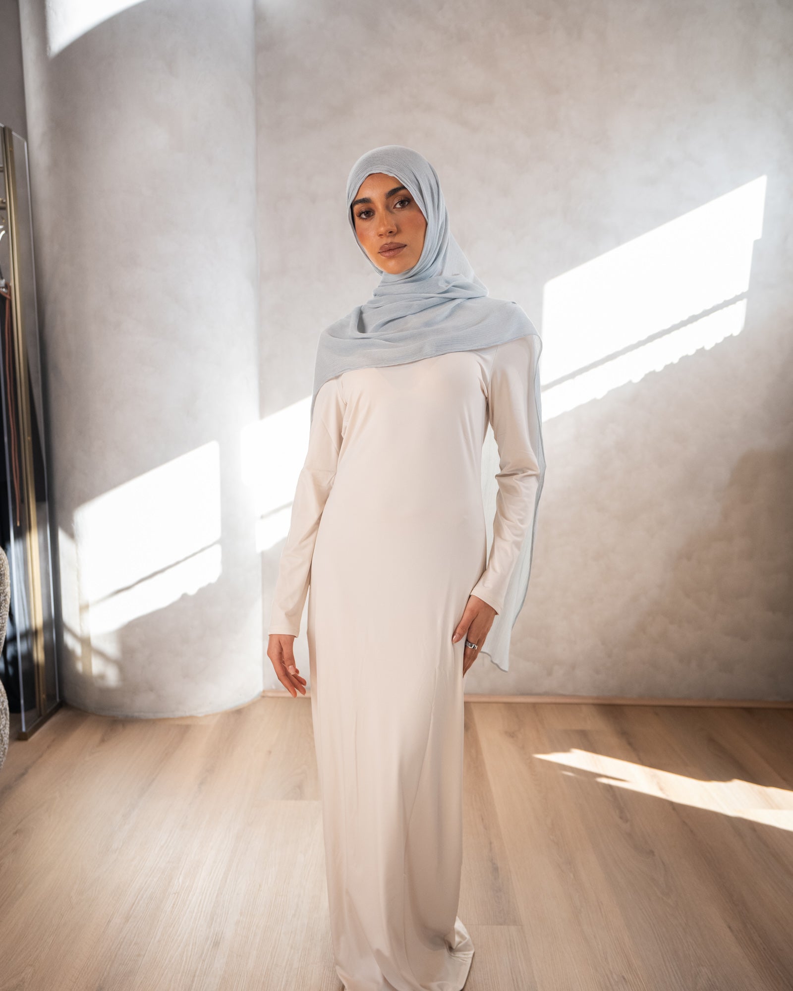 Luxe Rayon Hijab - Cyan 11