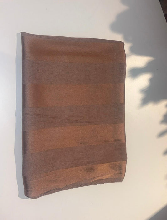 Luxe French Stripe Hijab - Dusty Rose