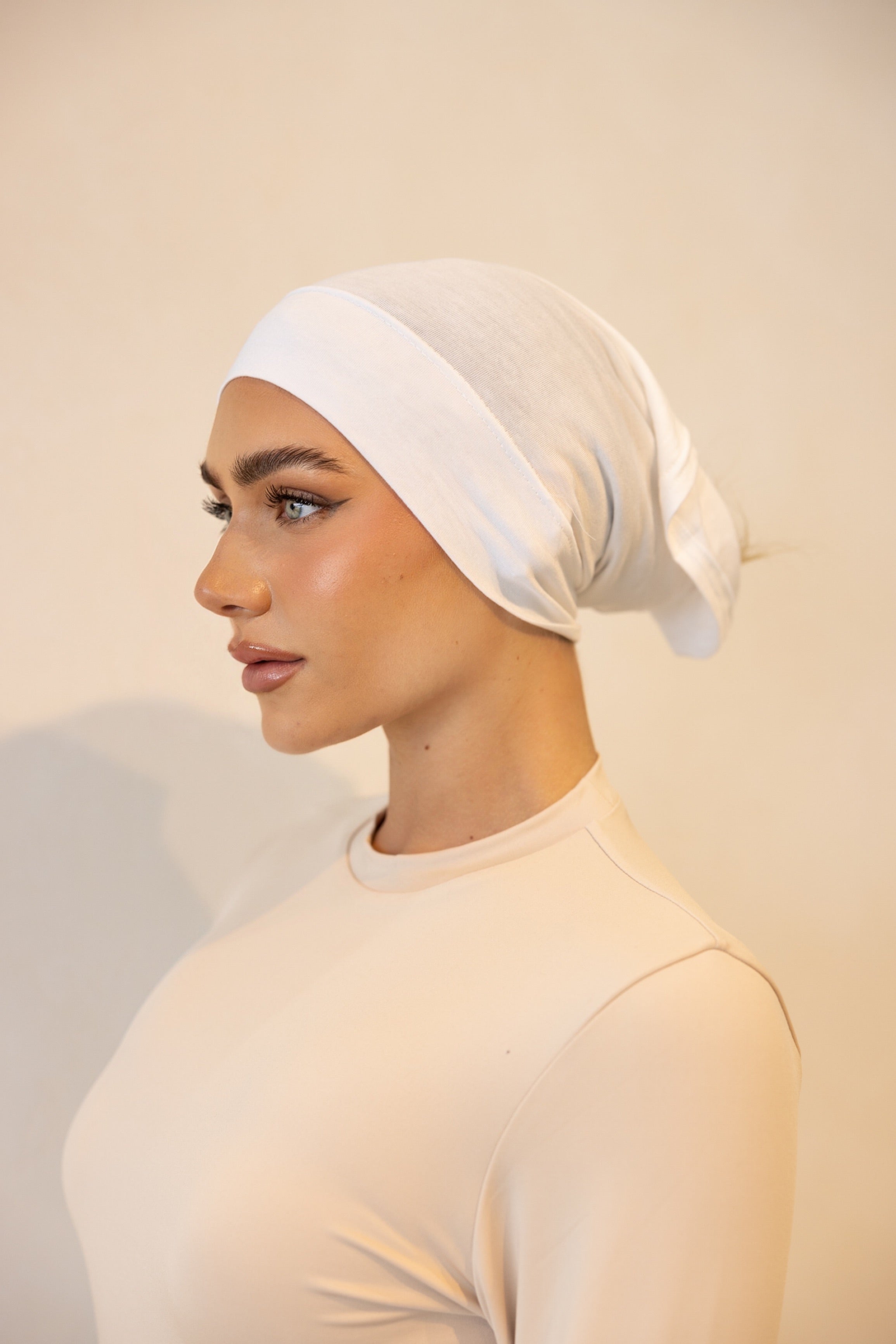 2 Piece Hijab Sets - Vanilla