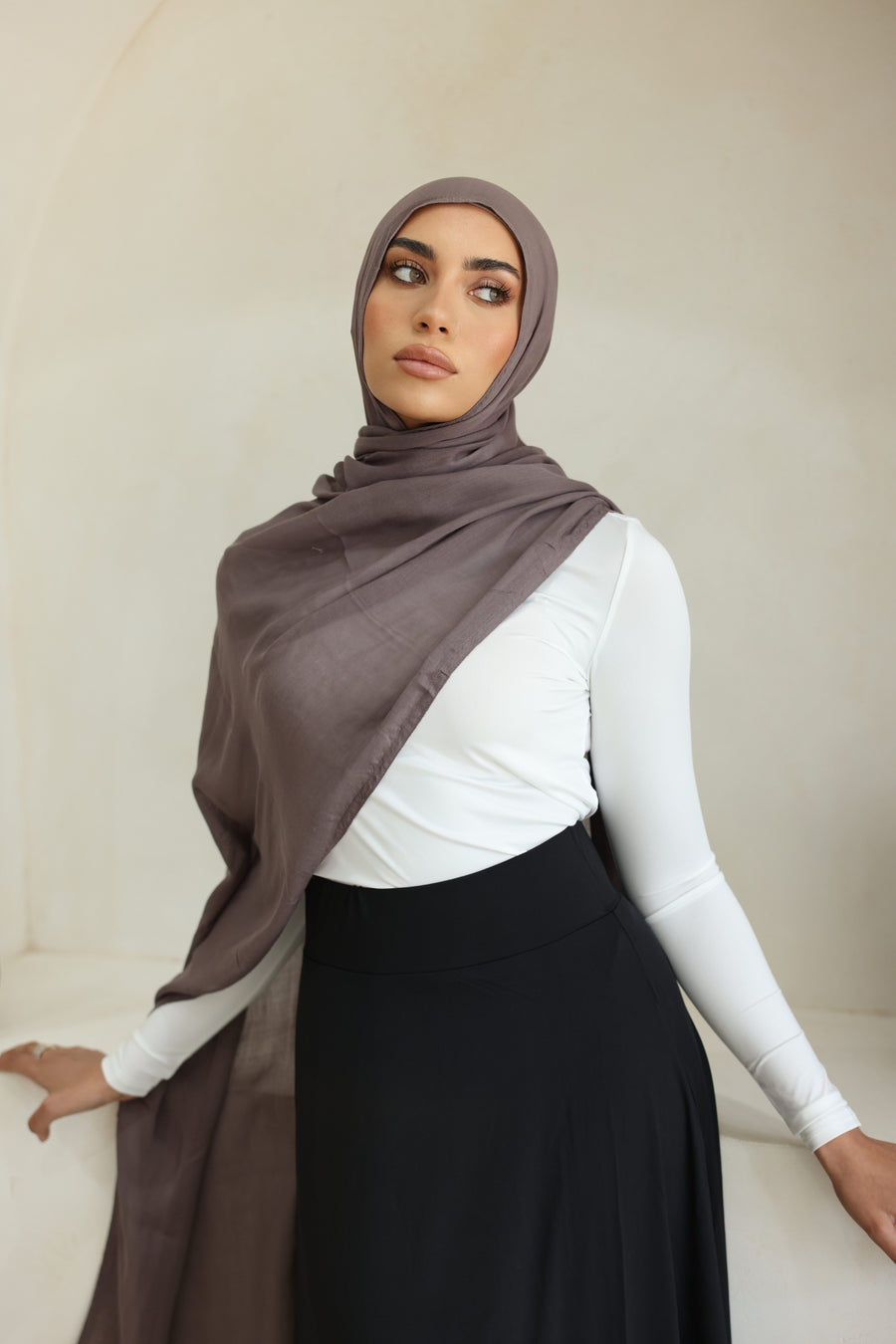 Luxe Double Stitch Hijab Mineral