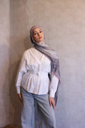 Printed Rayon Hijab - Rosy Haze