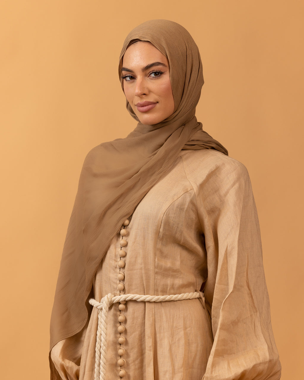 Luxe Pressed Rayon Hijab - Mink