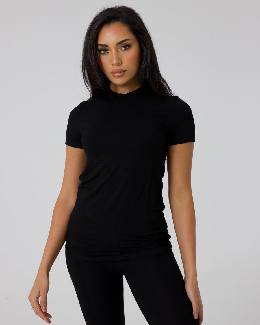 Soft Lounge Tee Black Sesame