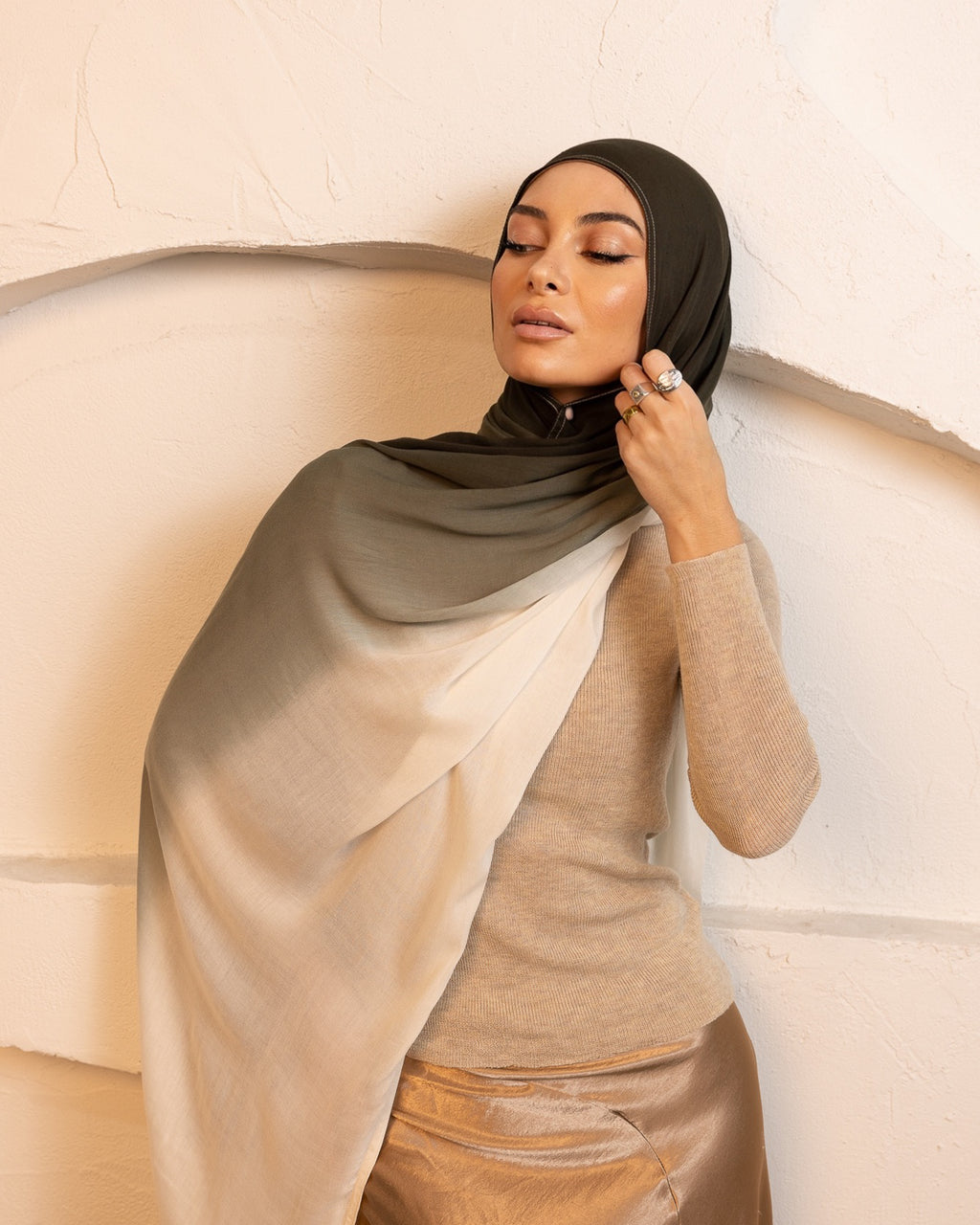 Dip Dye Viscose Matcha