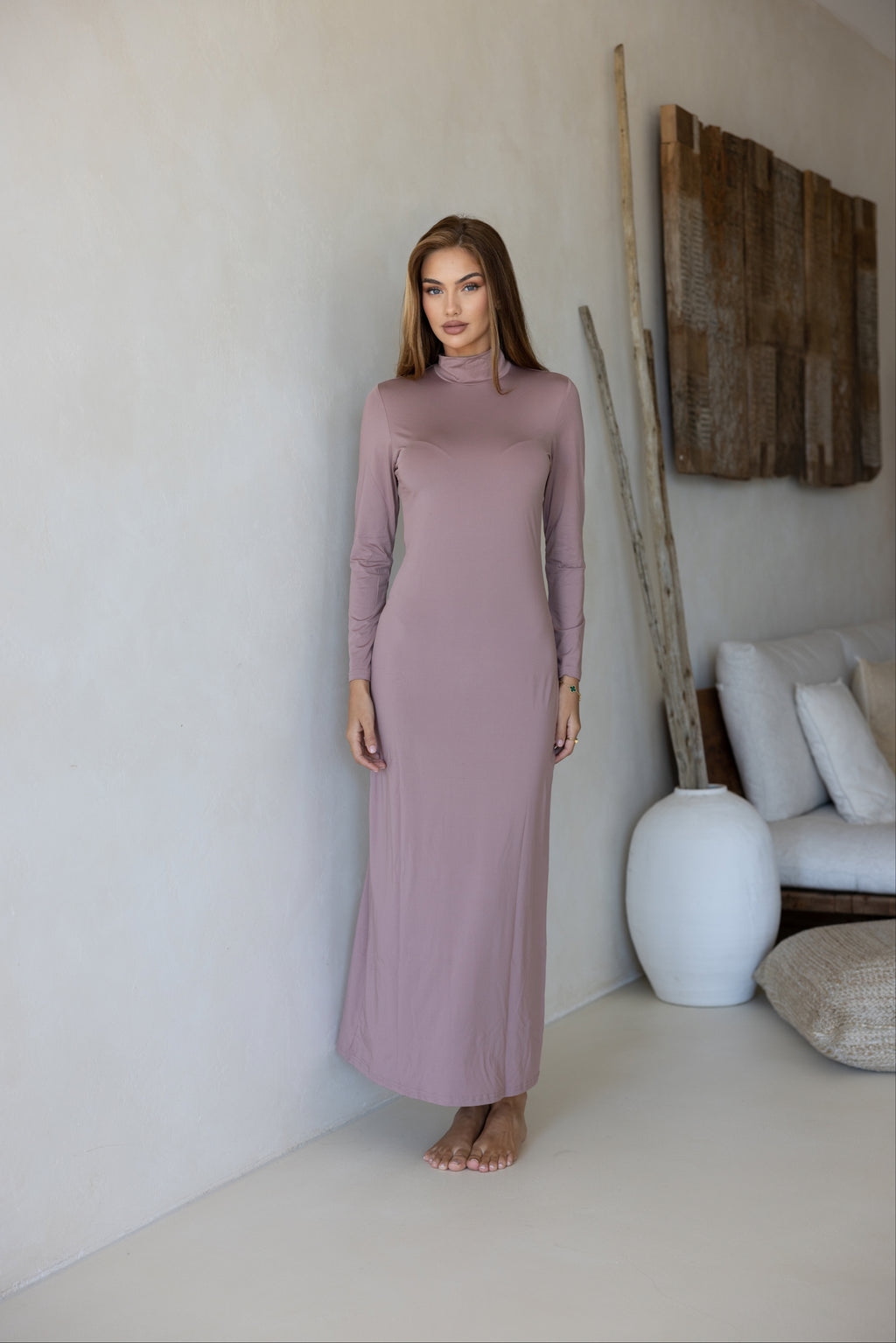 Luxe Slip Dress Berry