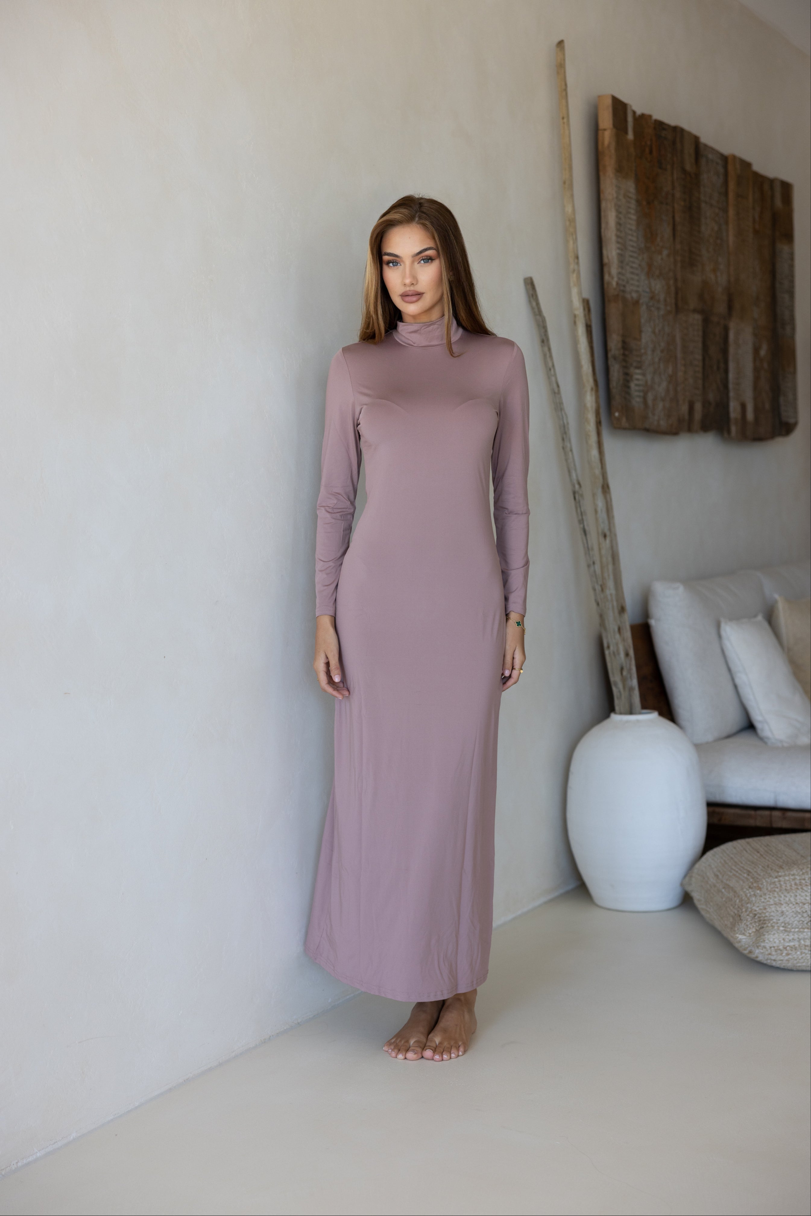 Luxe Slip Dress Berry