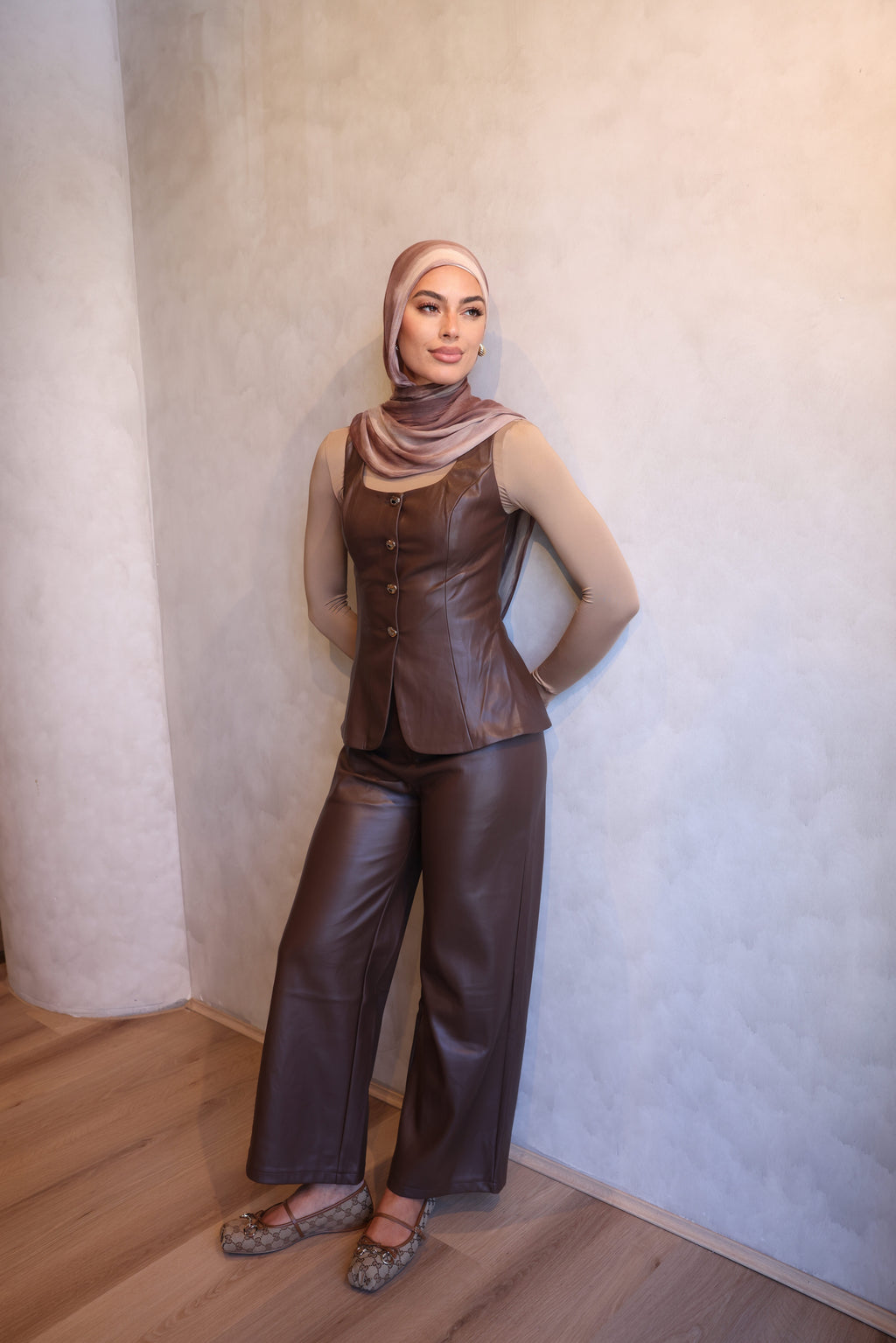 PRE-ORDER Printed Rayon Hijab - Mocha Swirl