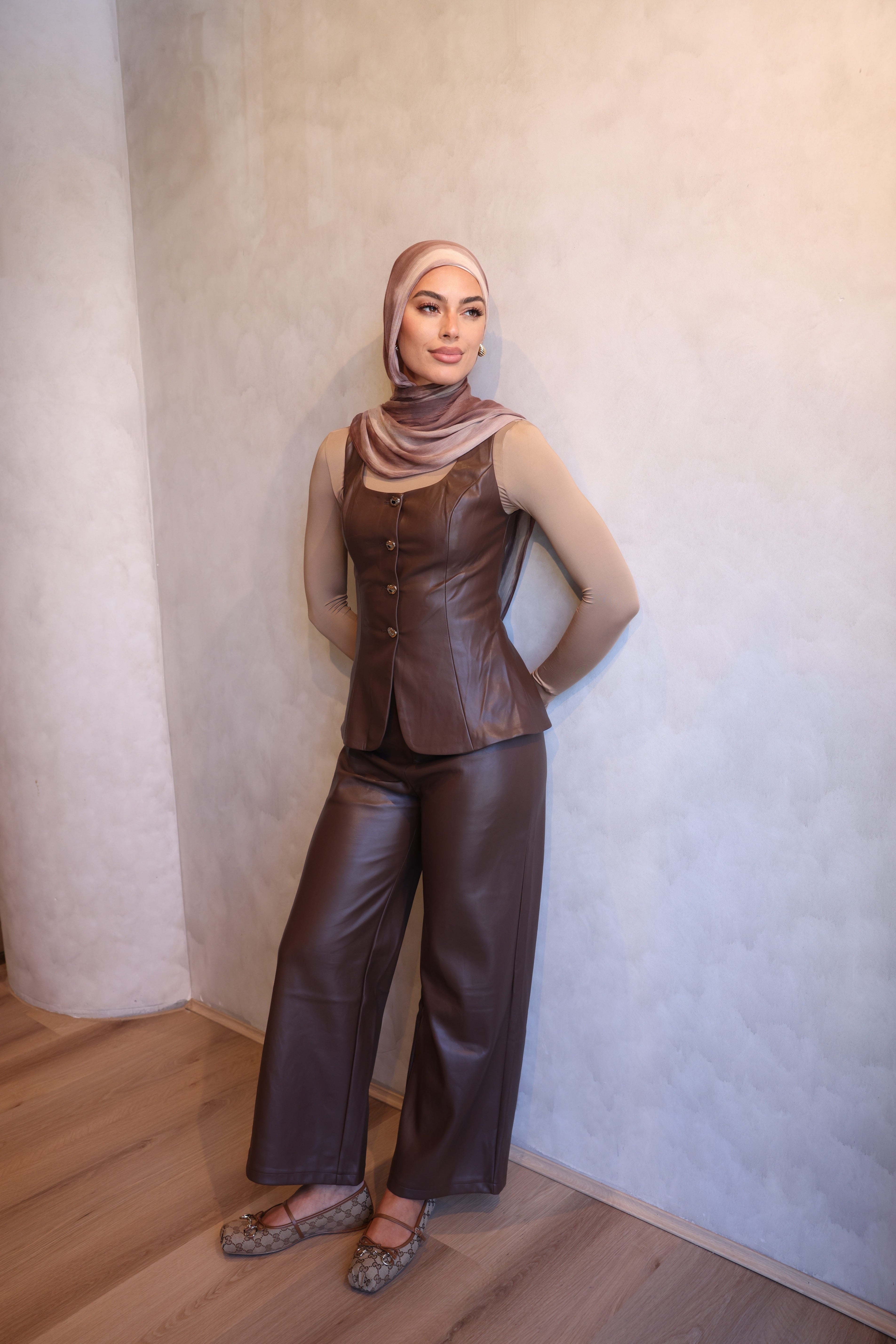 PRE-ORDER Printed Rayon Hijab - Mocha Swirl