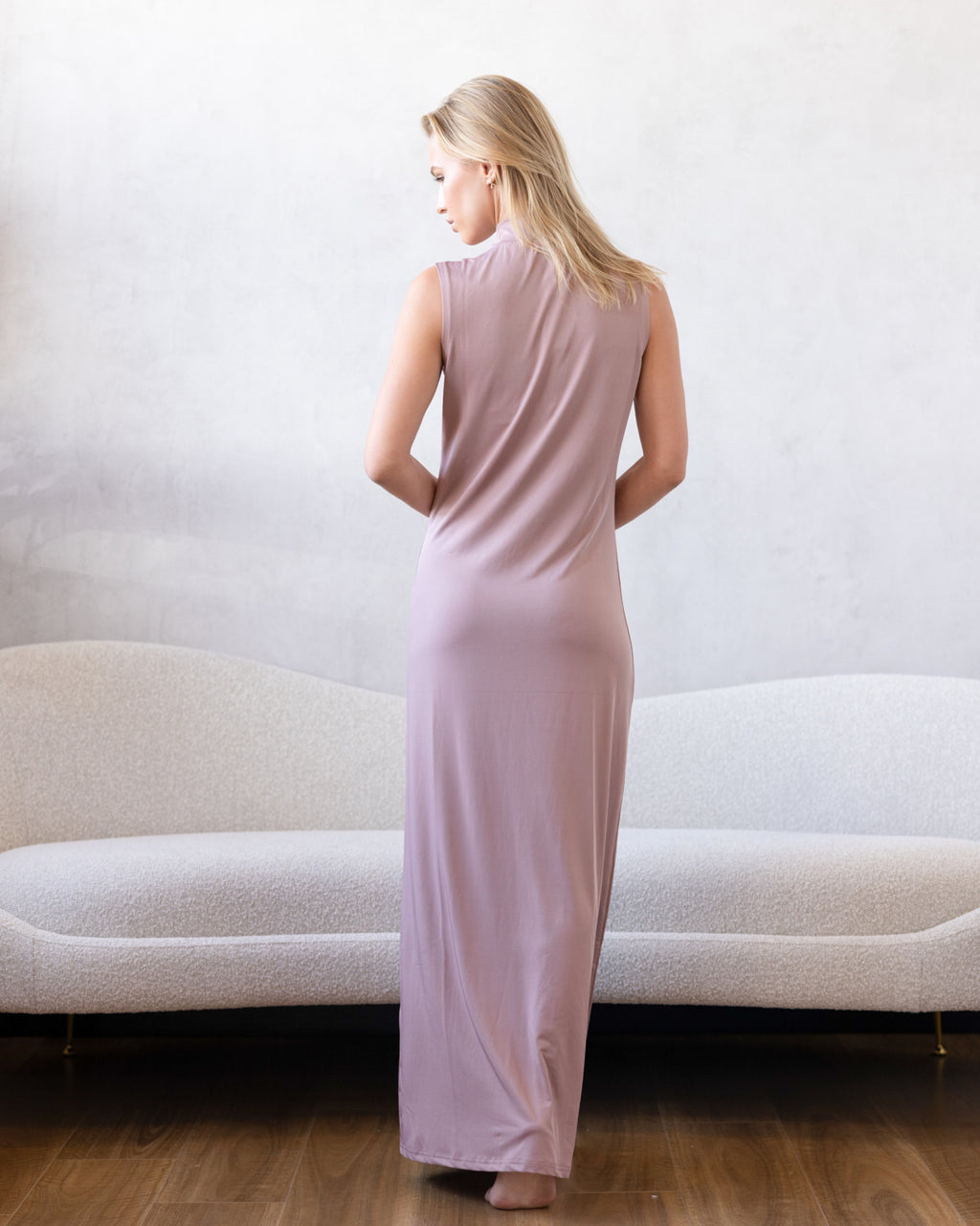 Luxe Sleeveless Slip Dress Berry