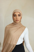Luxe Double Stitch Hijab Desert 7