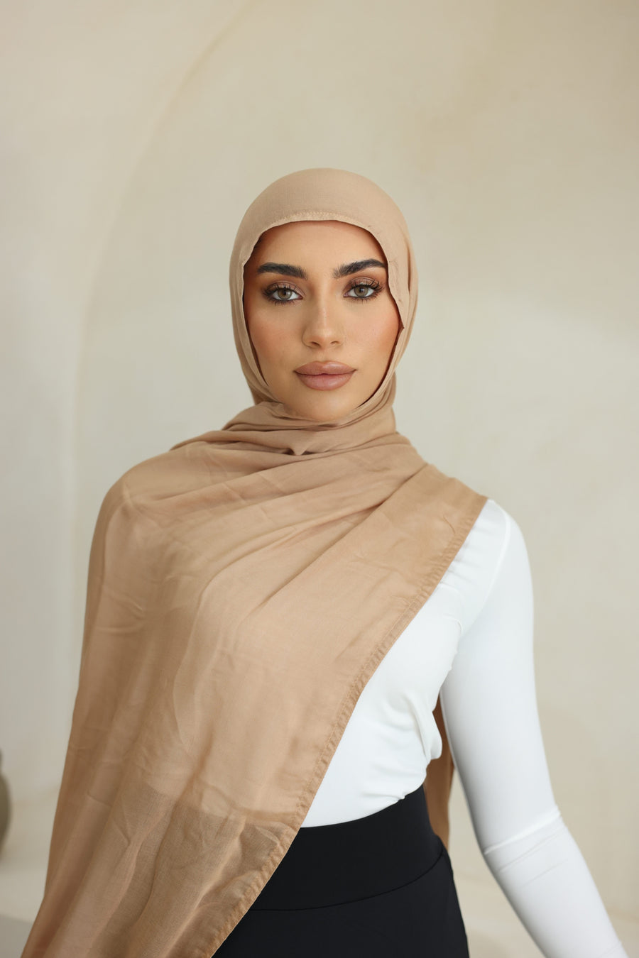 Luxe Double Stitch Hijab Desert