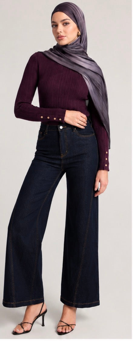 Celine Long Sleeve Knit Top