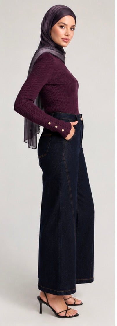 Celine Long Sleeve Knit Top