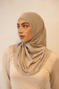 2 Piece Hijab Sets - Sand