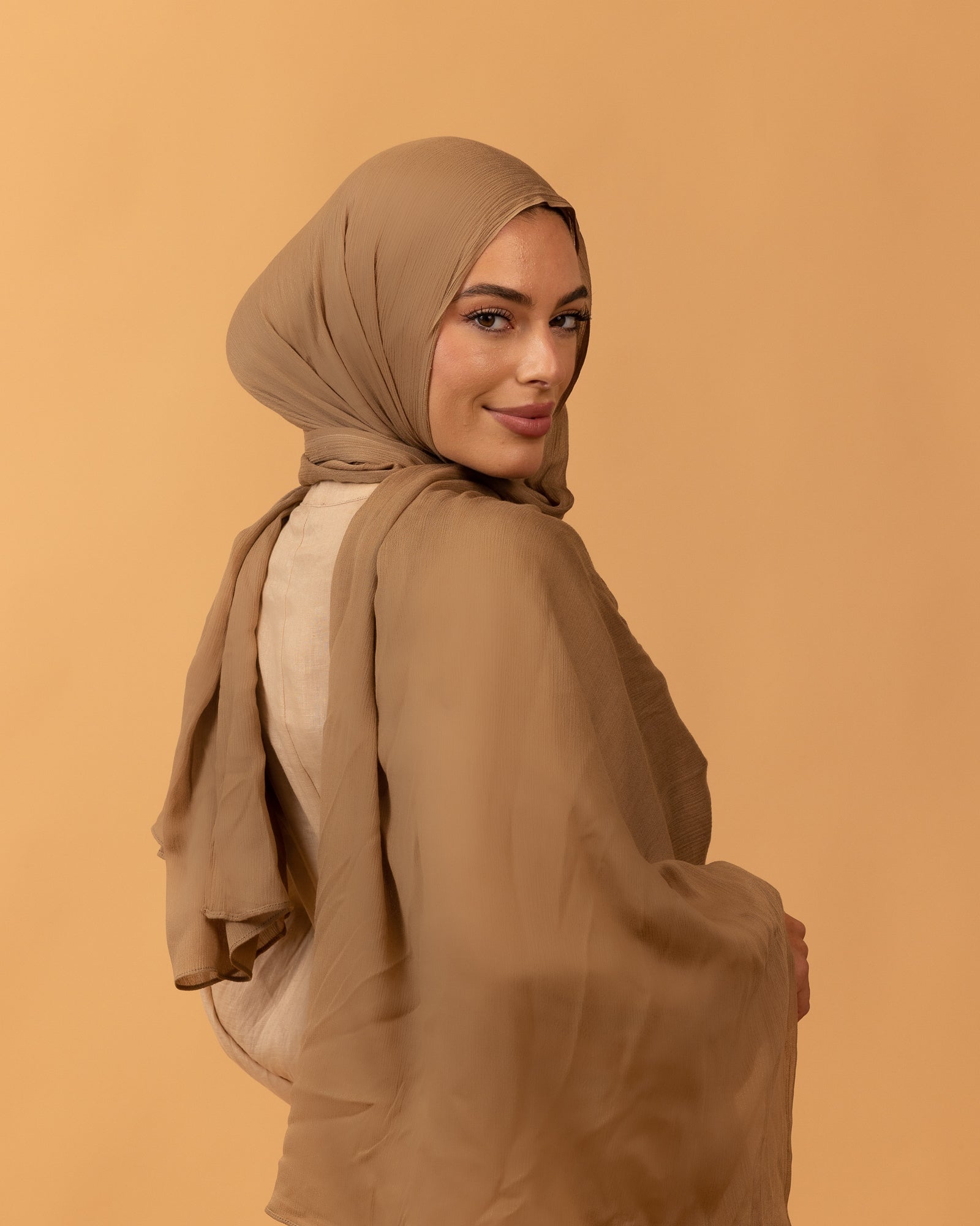 Luxe Pressed Rayon Hijab - Mink