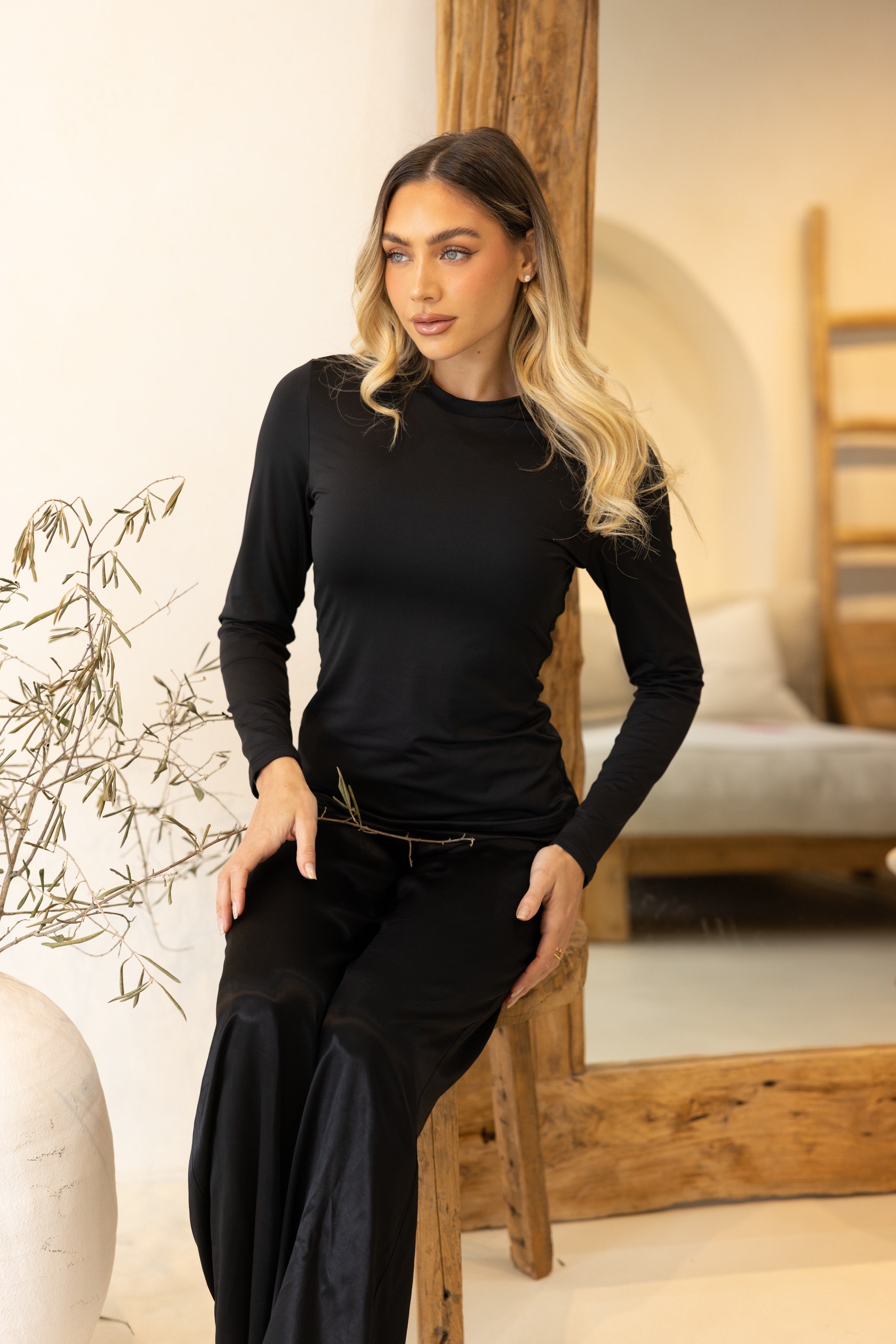 Luxe Long Basic DOUBLE LAYERED  Midnight